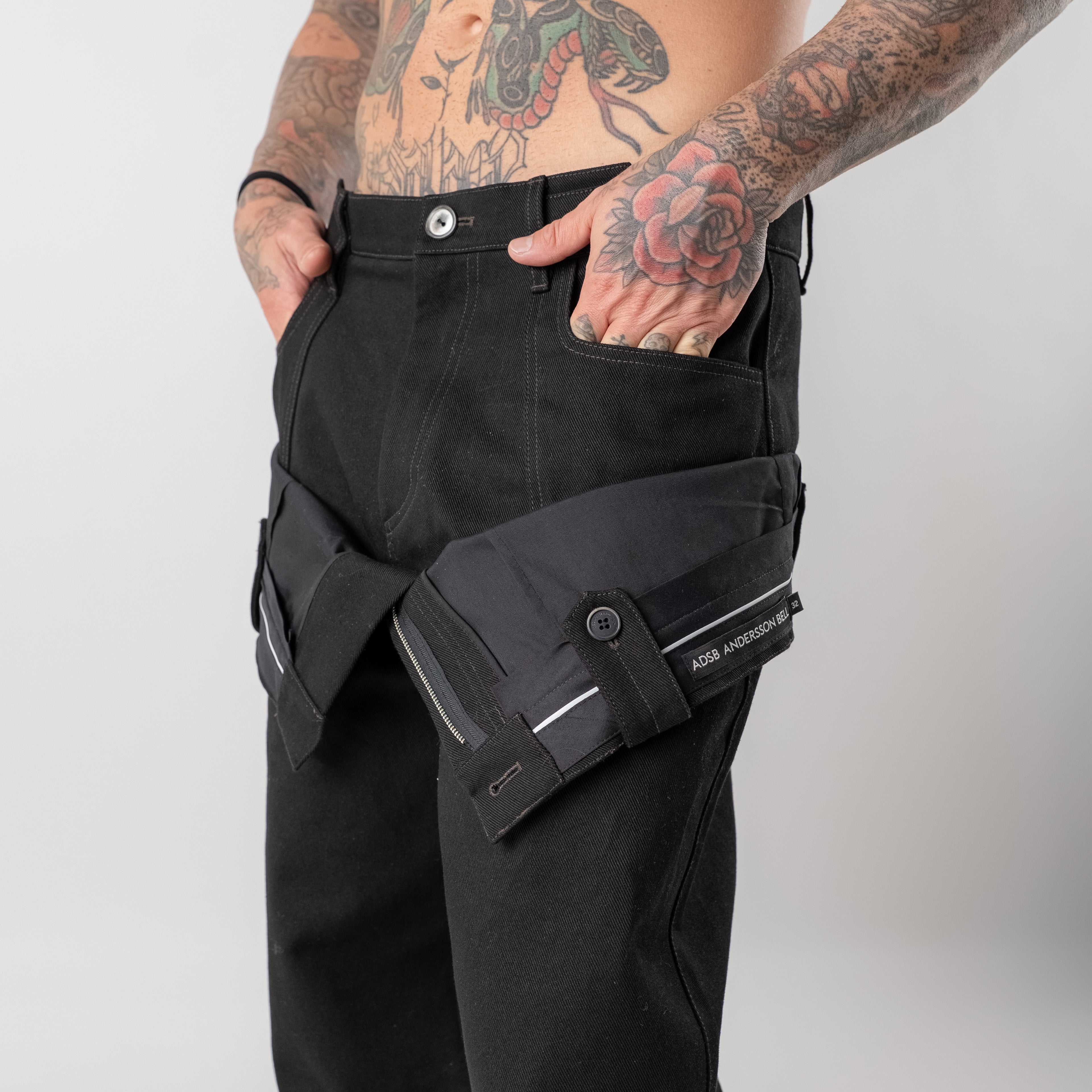 Double-waisted trousers