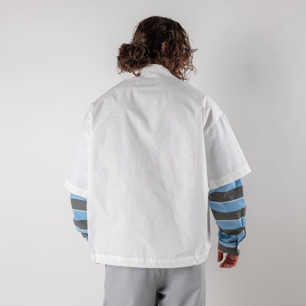 T-shirt layered double-sleeve boxy fit