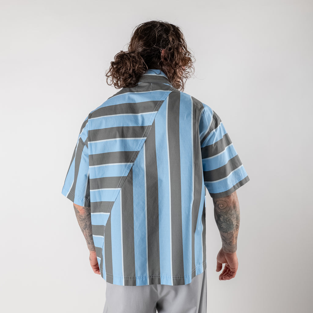 Cropped striped shirt
