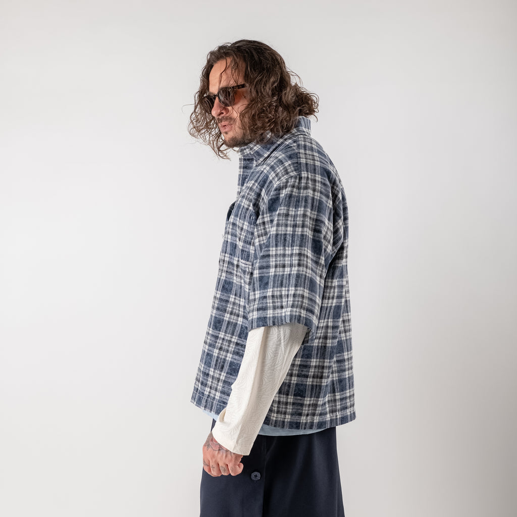 Bleached checked shirt