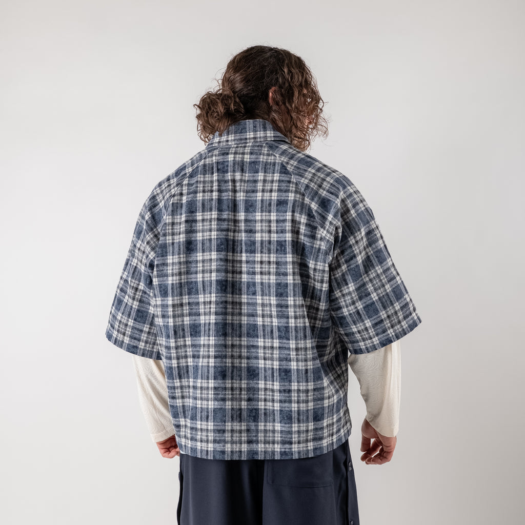 Bleached checked shirt