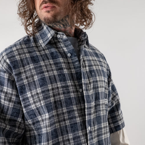 Bleached checked shirt