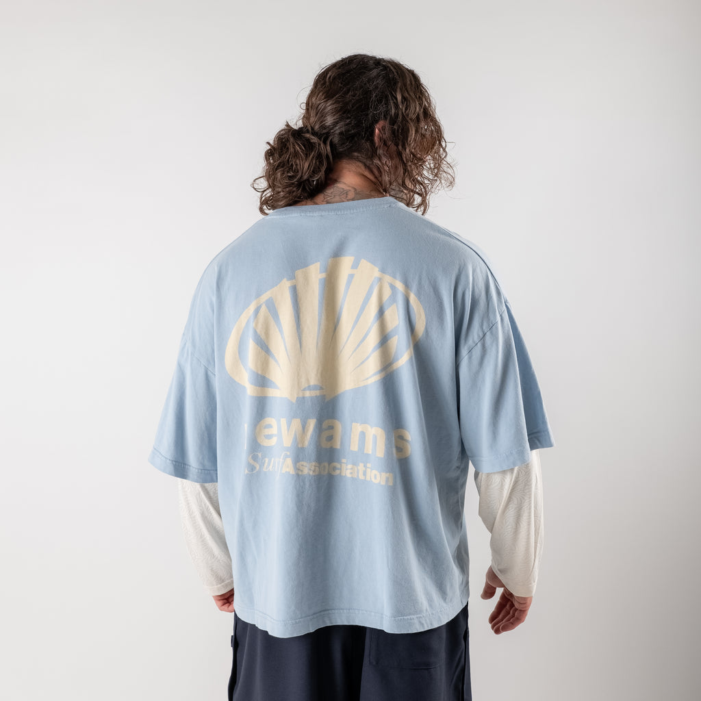 Double-sleeved T-shirt with corporate logo