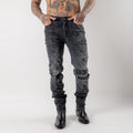 Powder grey chitch jeans