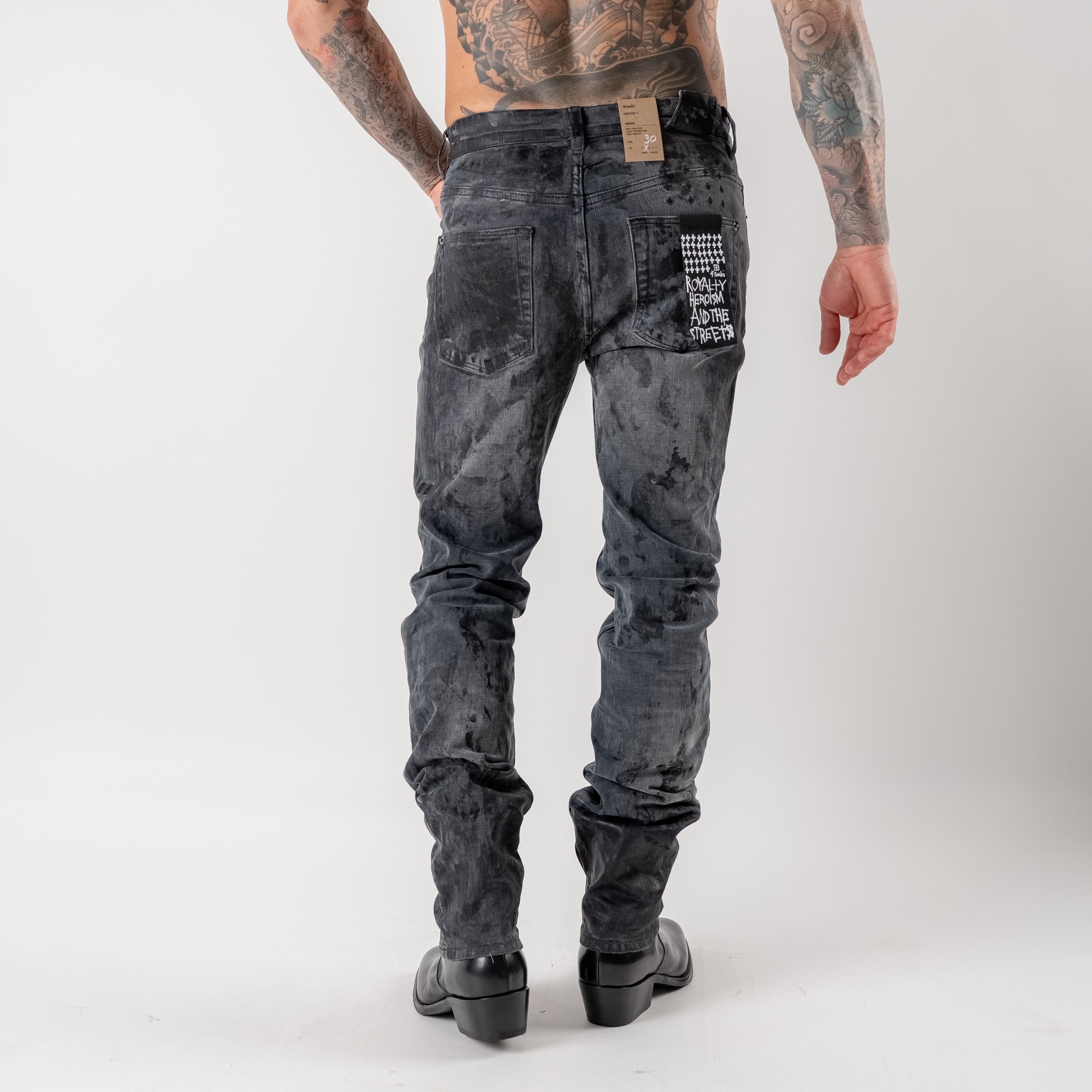 Powder grey chitch jeans