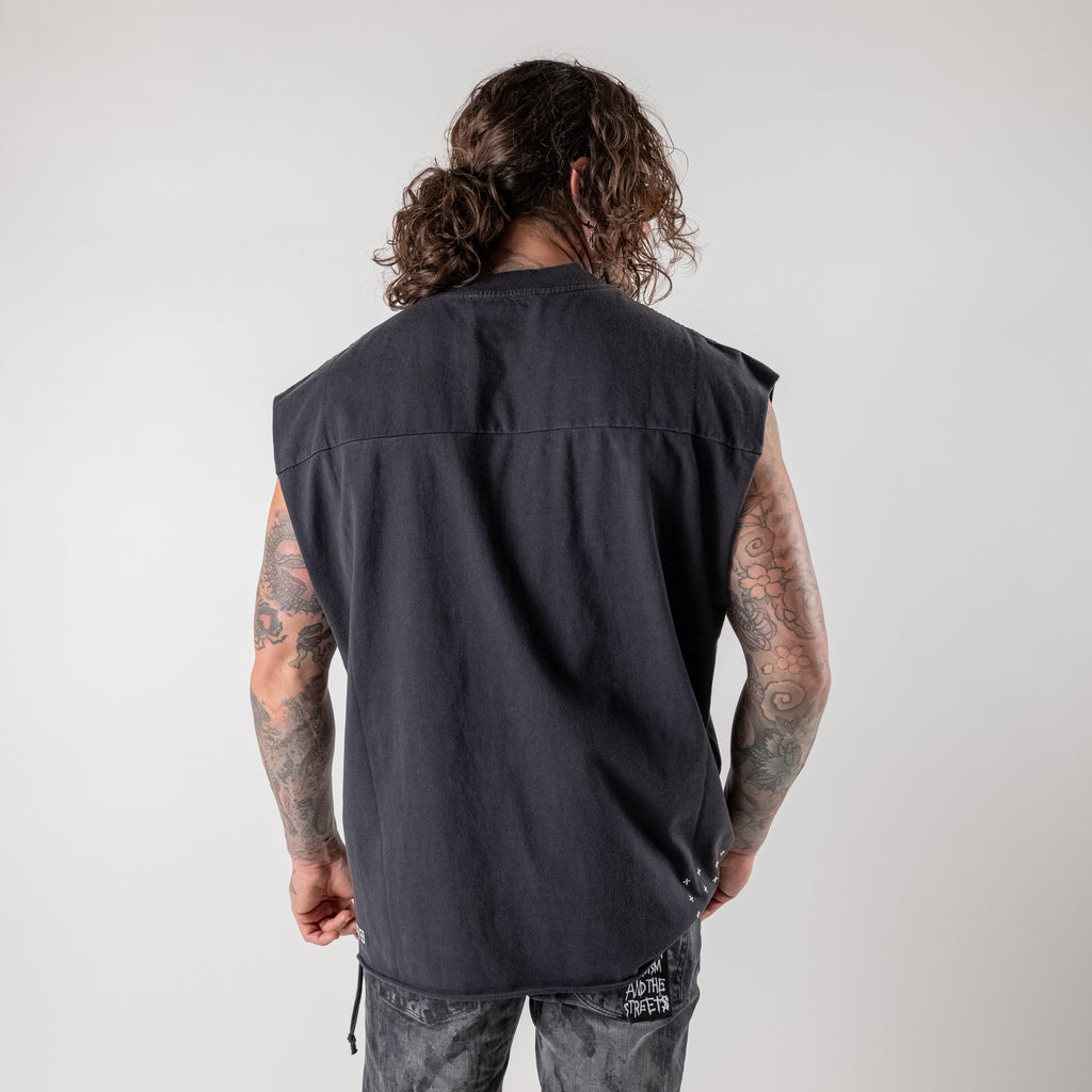 Cut-off tank top