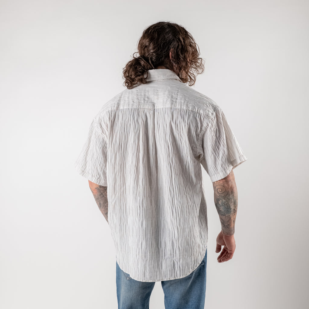 Crinkle stripe shirt