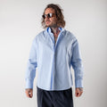 Oversized button-down shirt