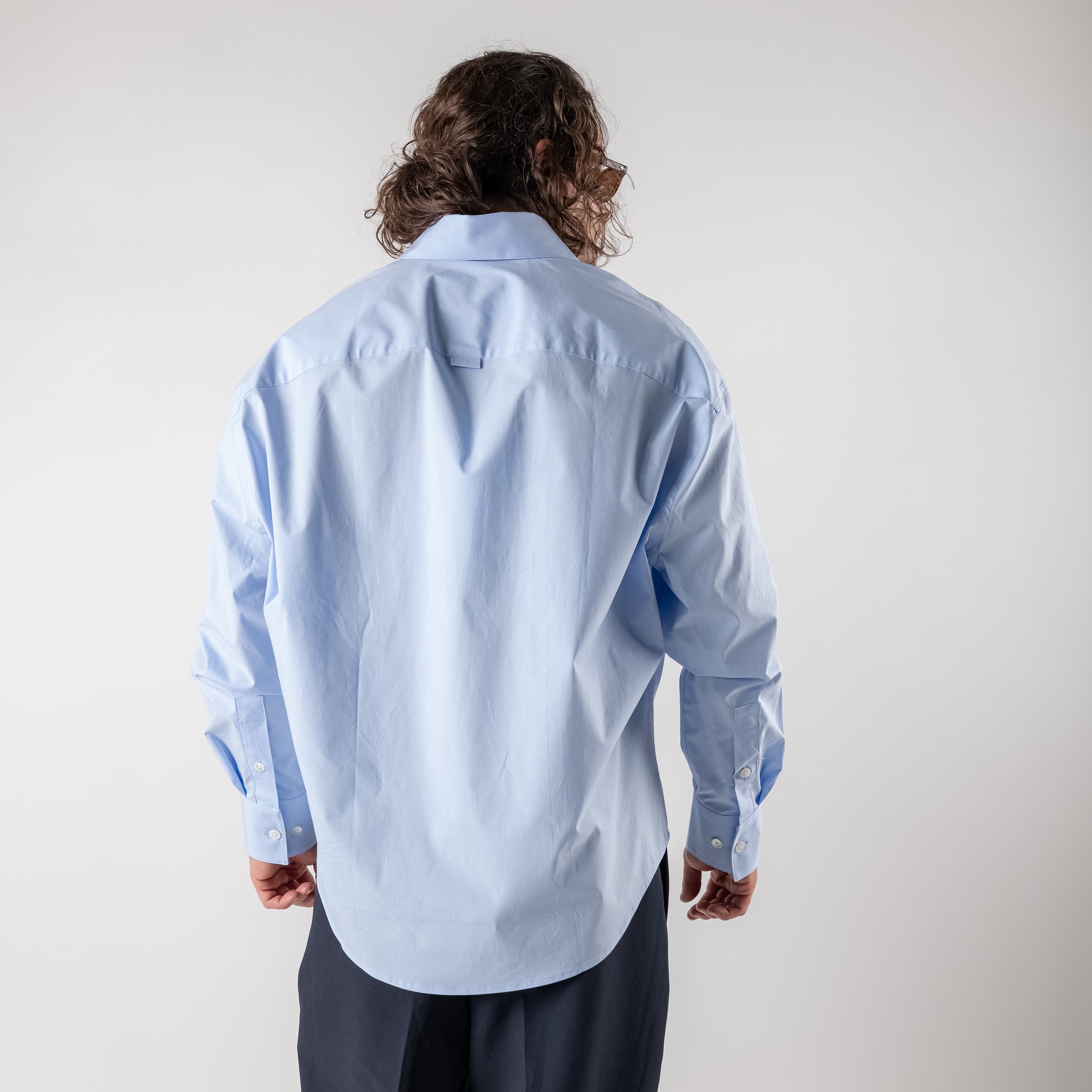 Oversized button-down shirt