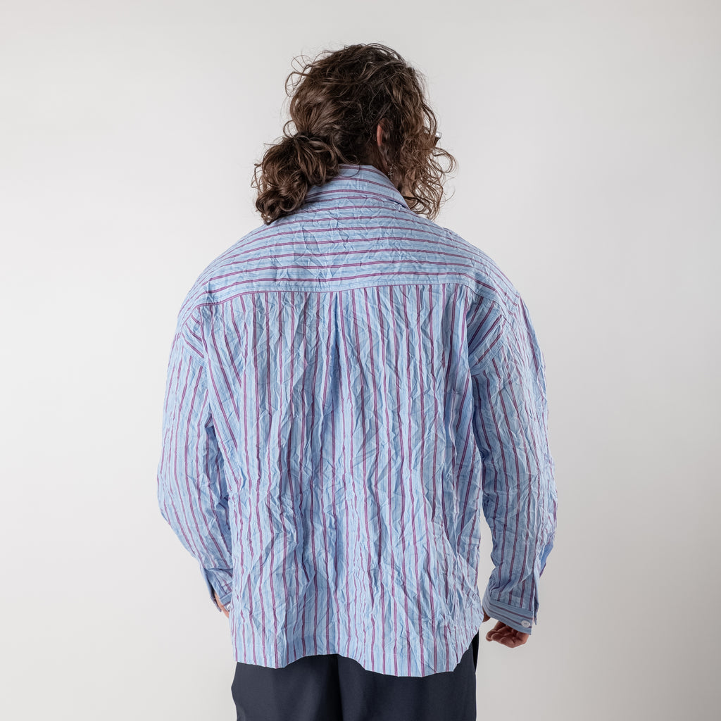 Wrinkled stripe shirt