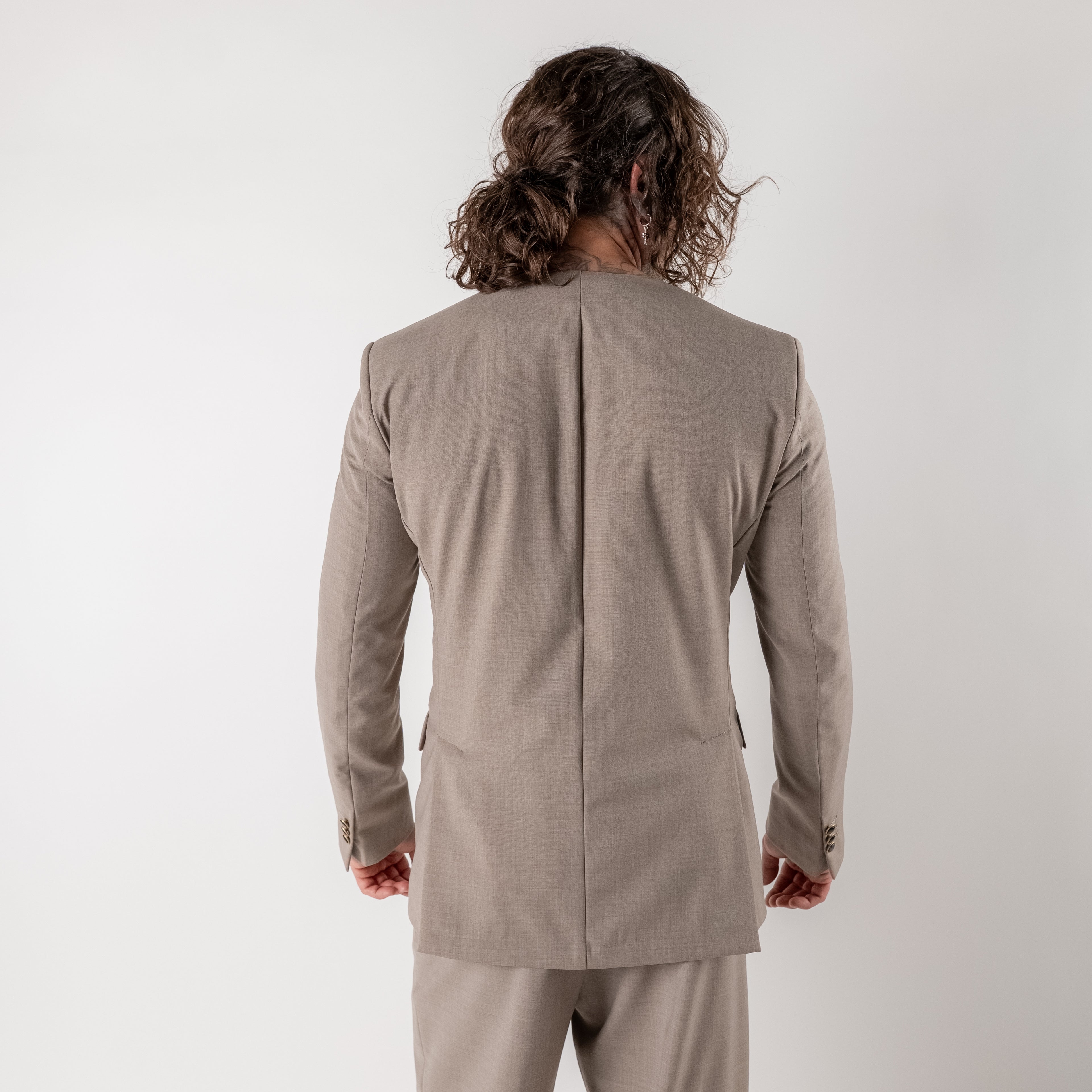 Giacca Monopetto deconstructed collarless
