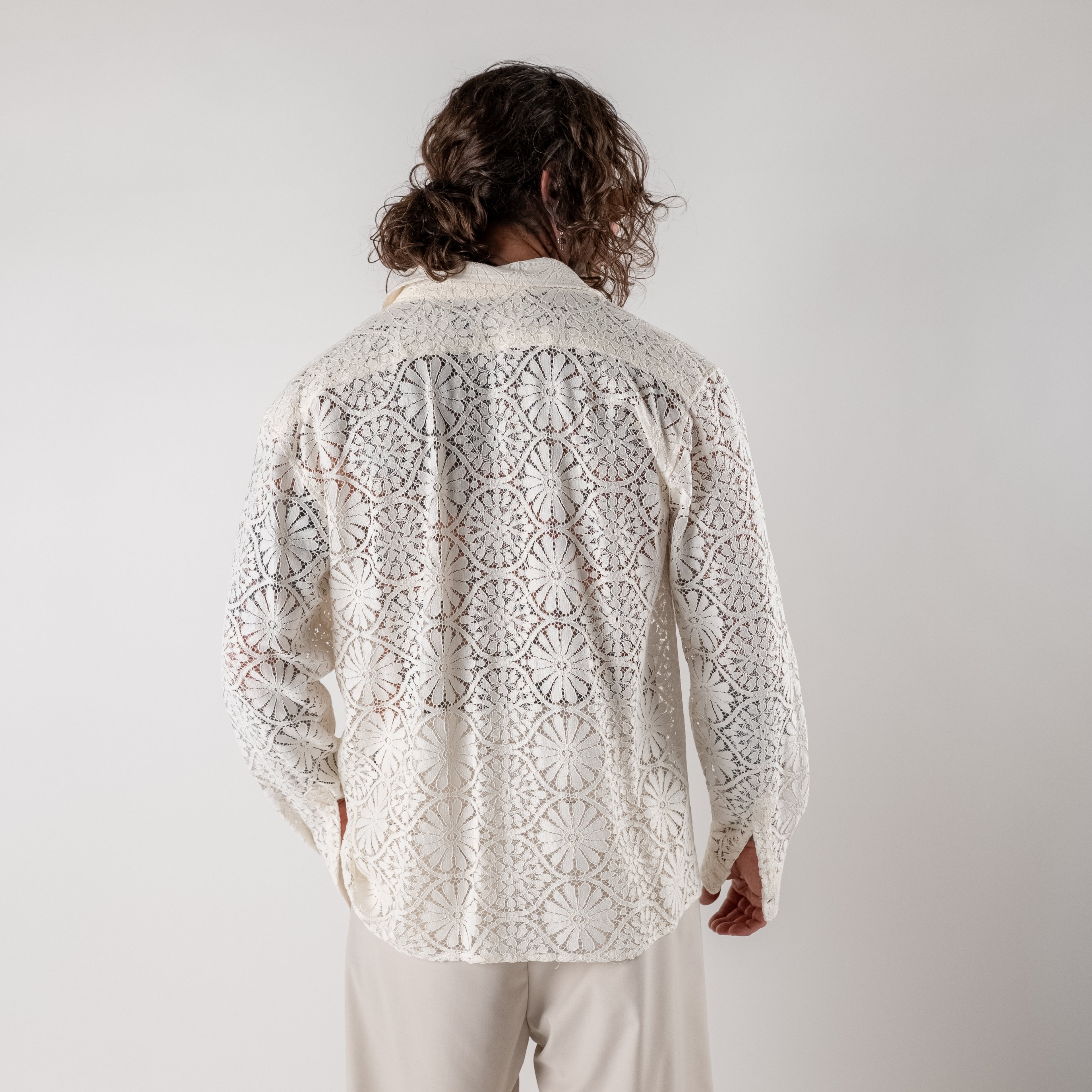 Embroidered floral shirt
