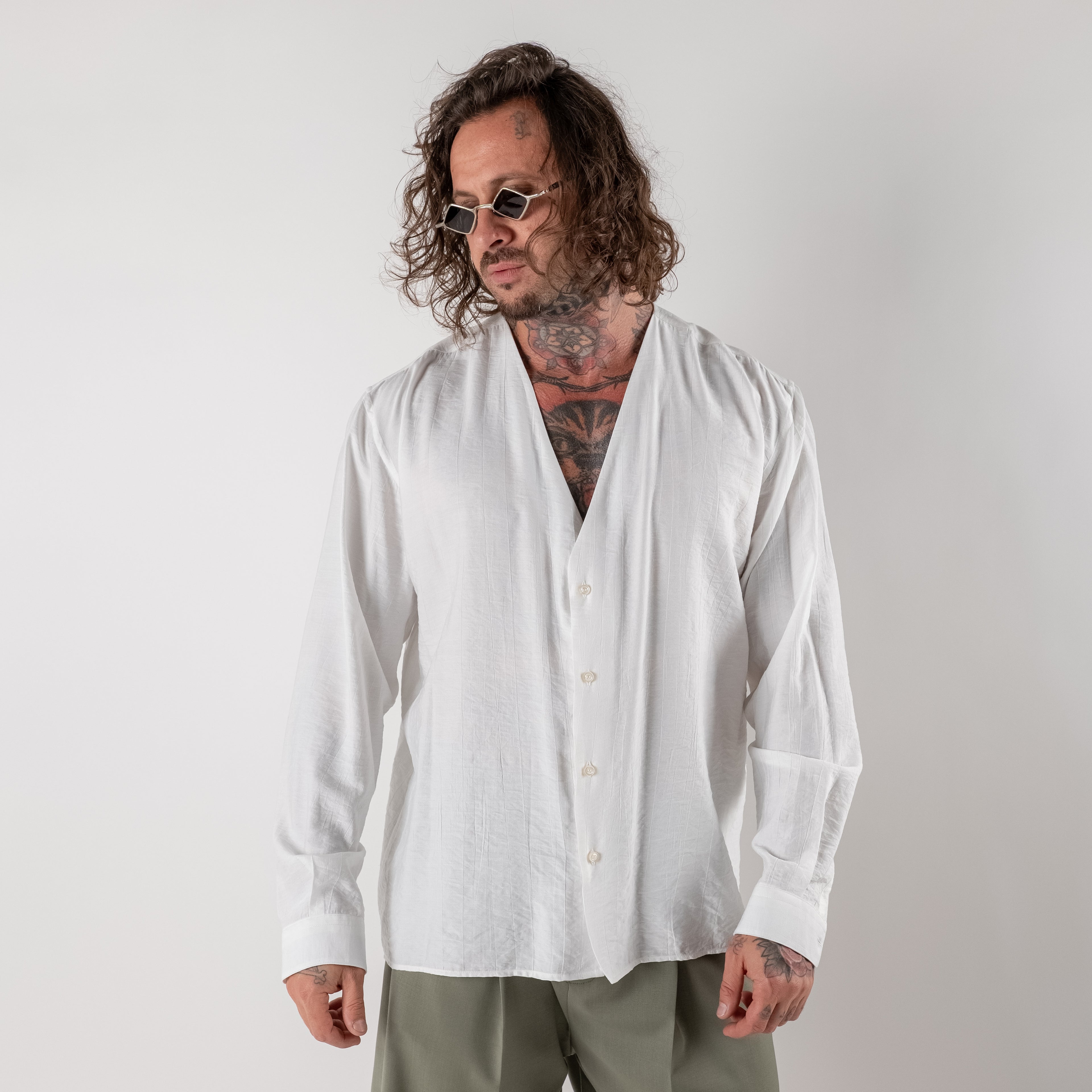 V-Neck Texture Shirt