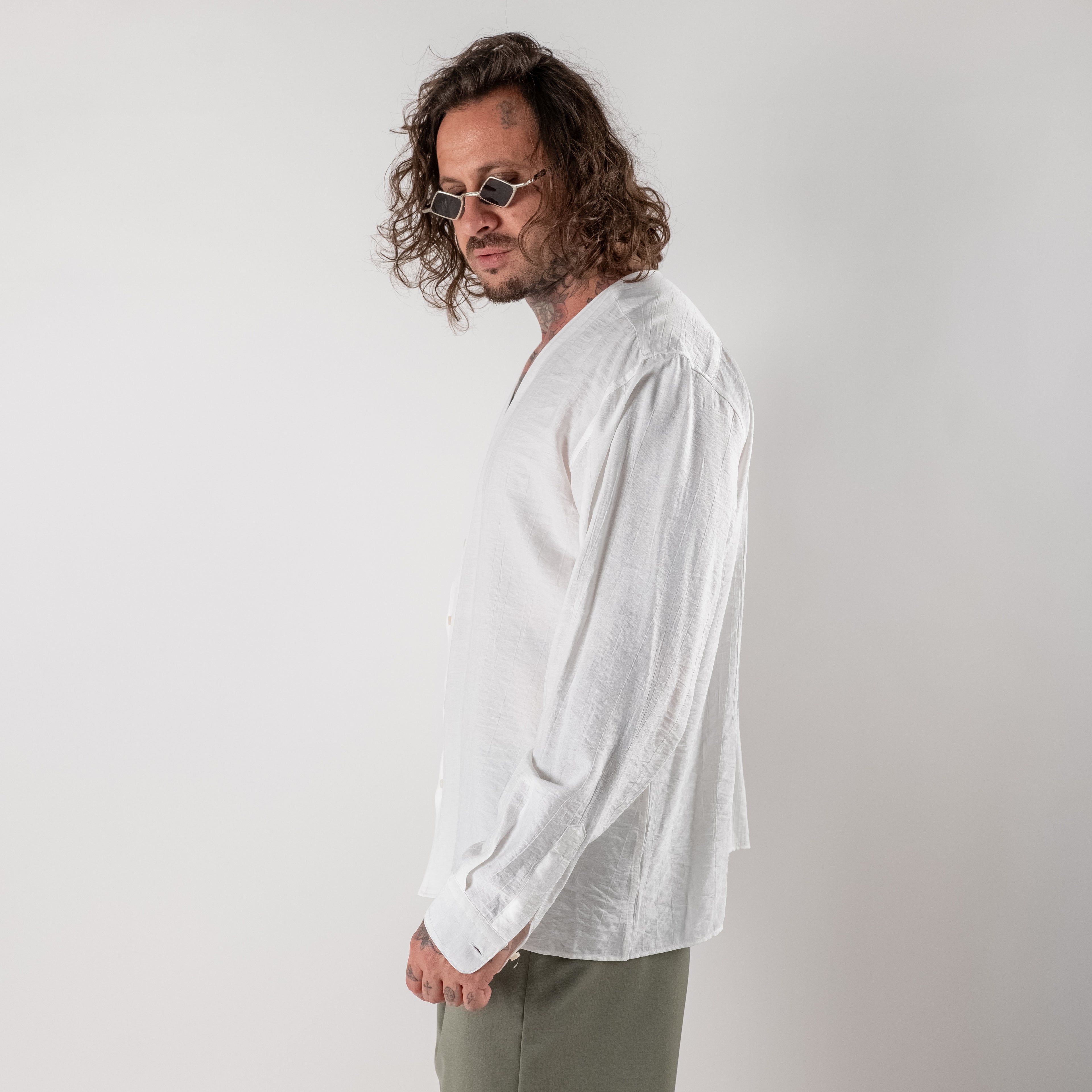 V-Neck Texture Shirt