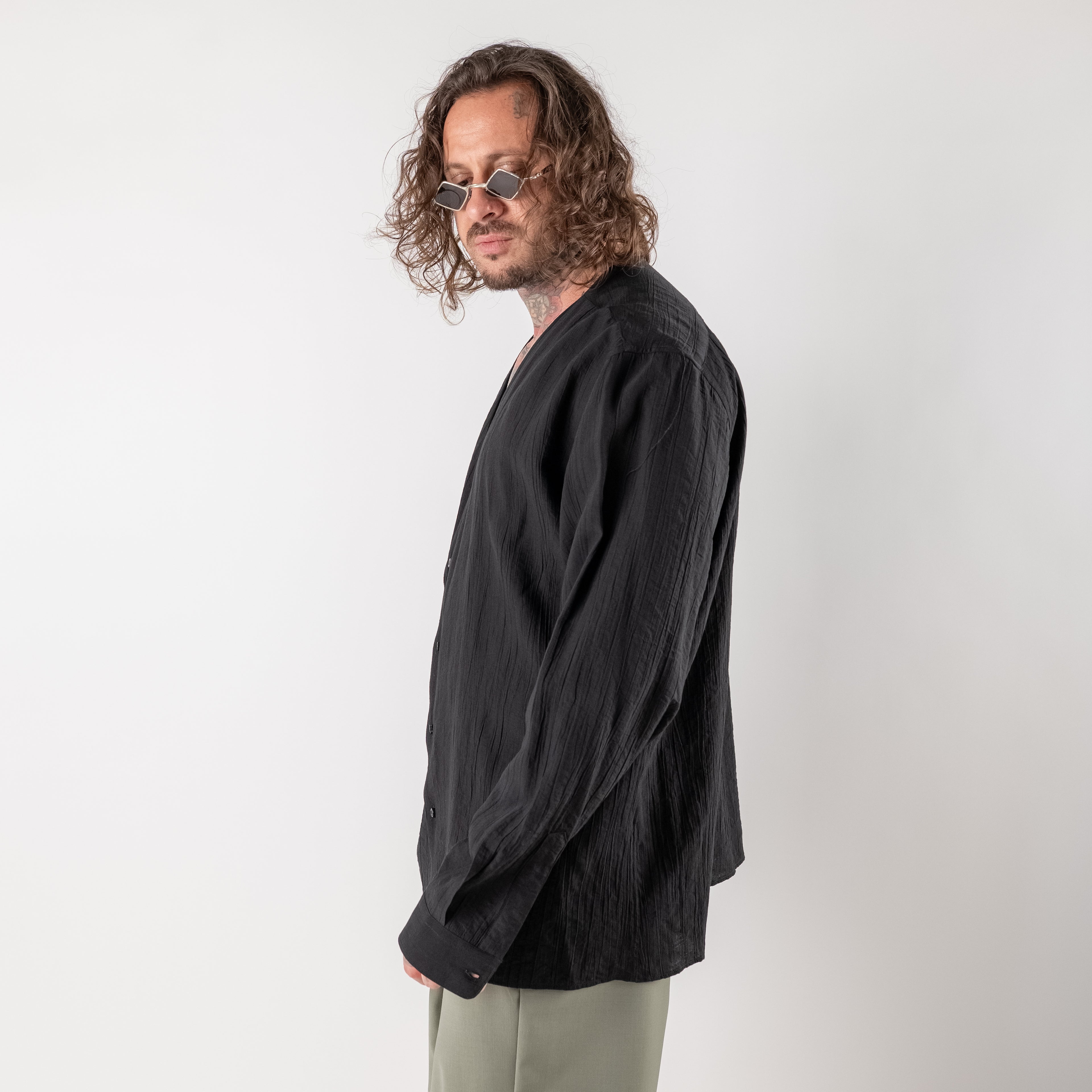 V-Neck Textured Shirt