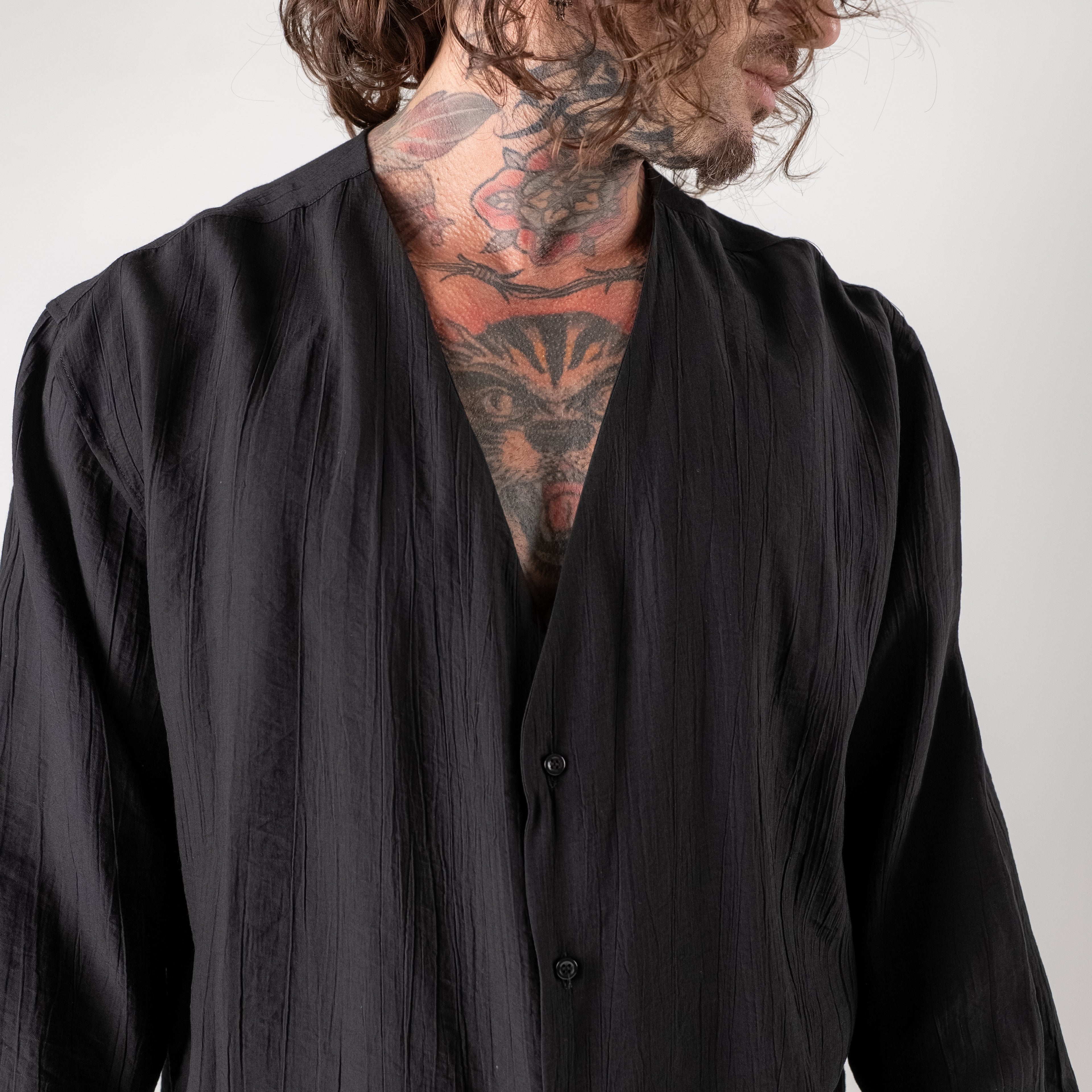 V-Neck Textured Shirt