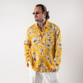 Oversized floral print shirt