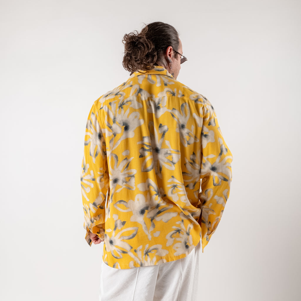 Oversized floral print shirt