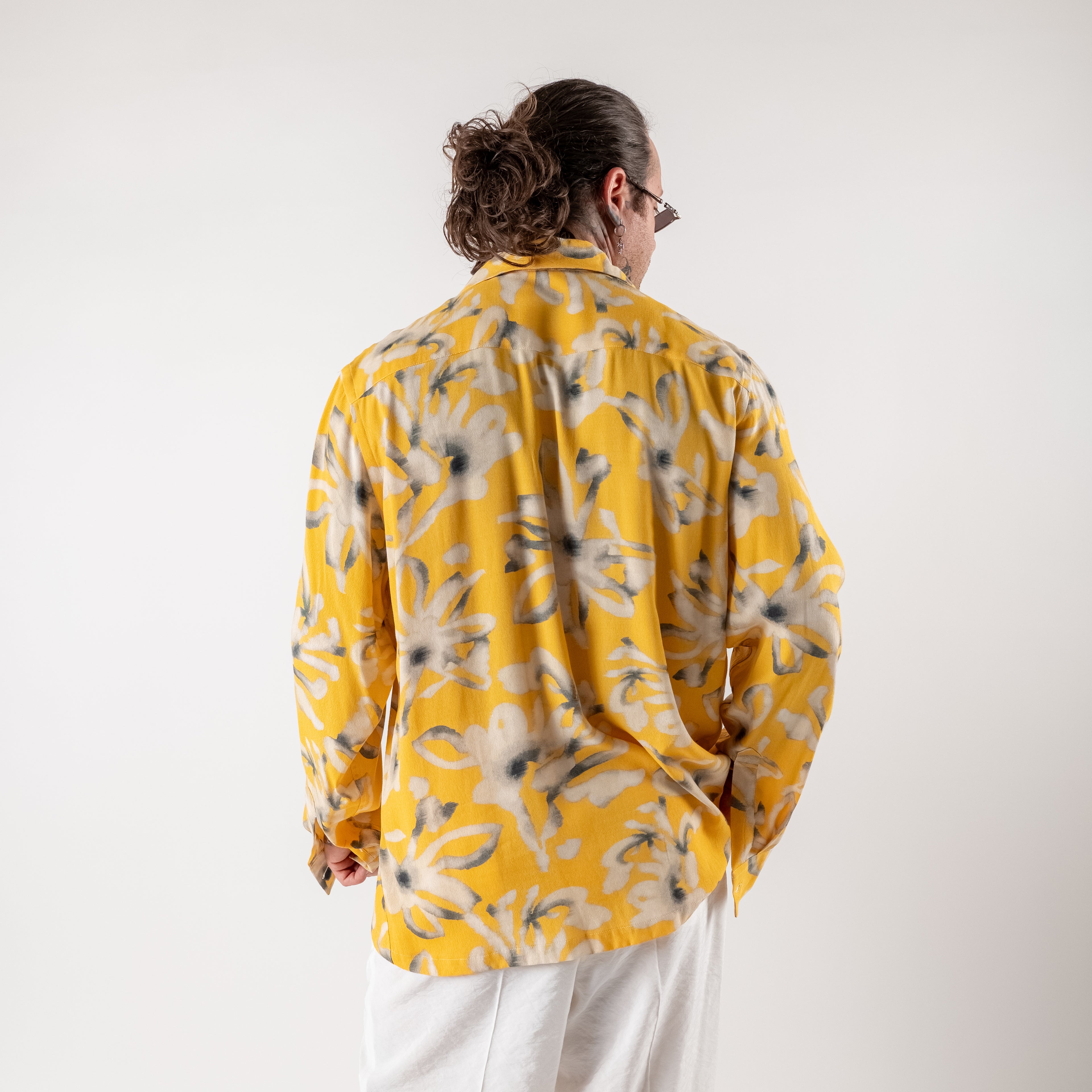 Oversized floral print shirt