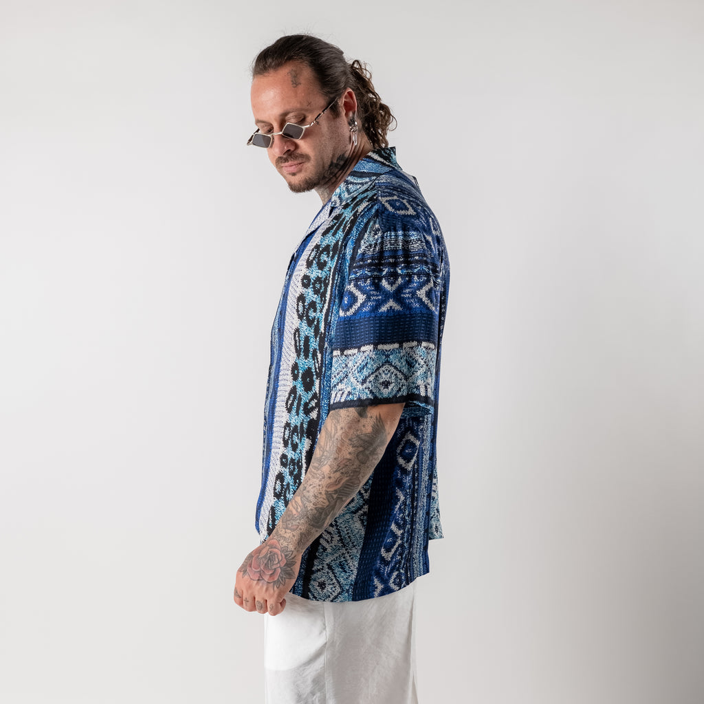 Viscose jacquard shirt