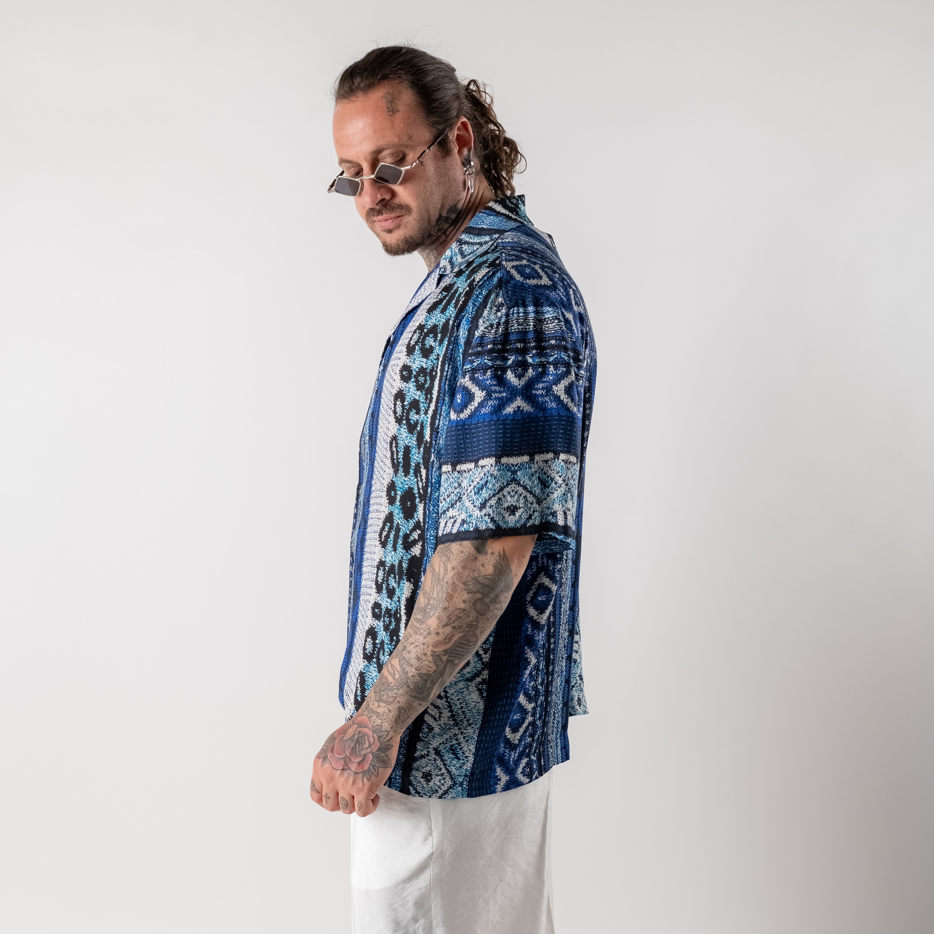 Viscose jacquard shirt