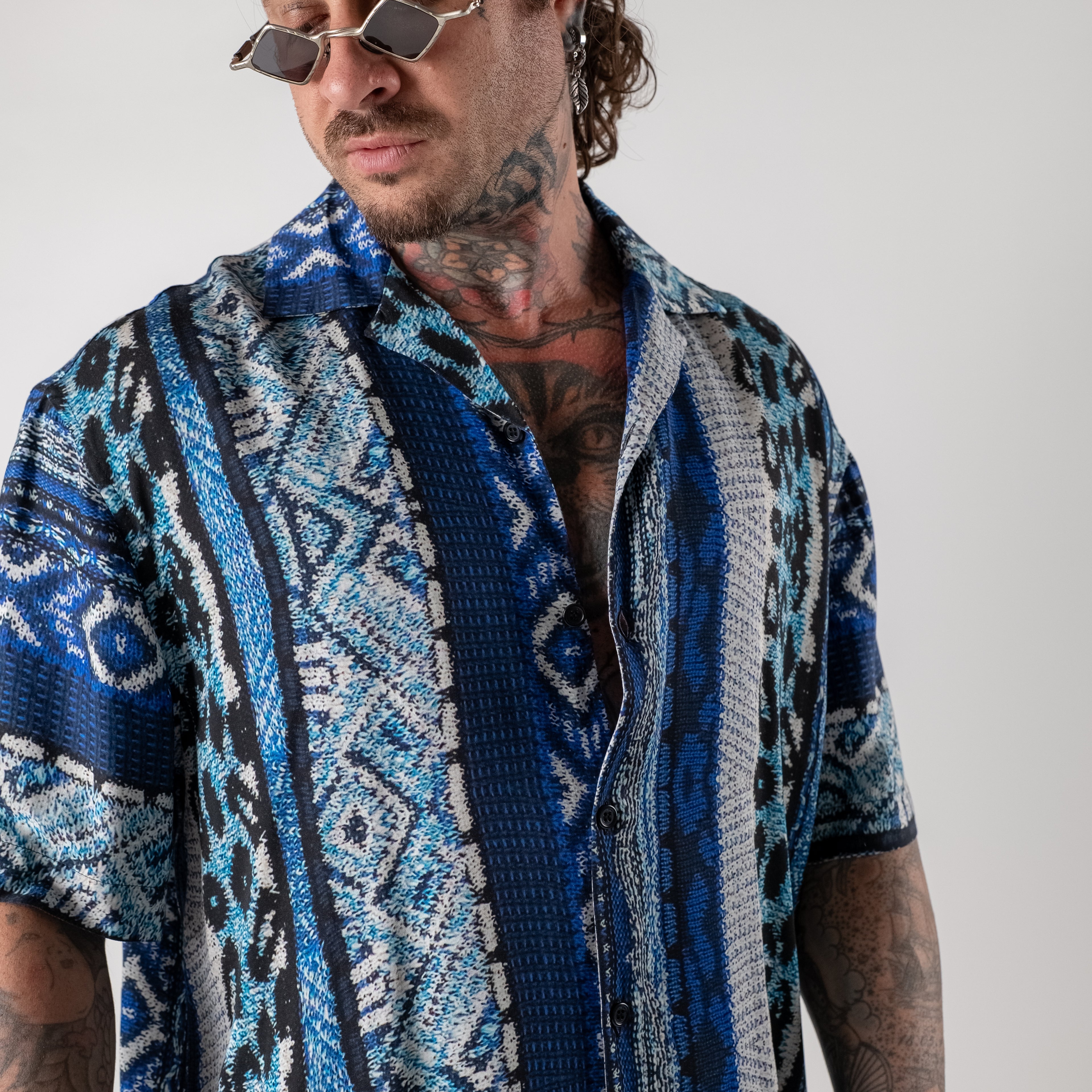 Viscose jacquard shirt
