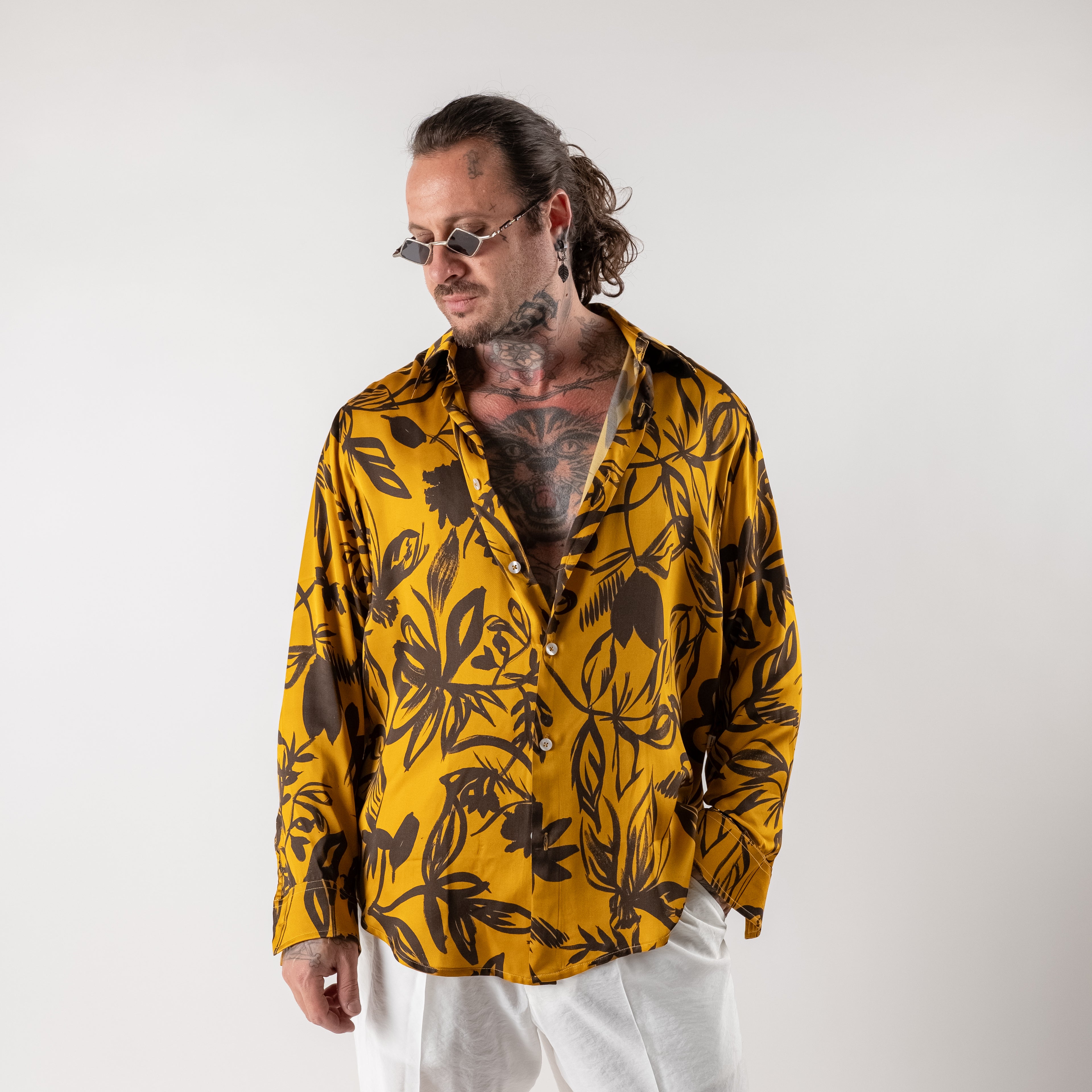 Viscose shirt with print