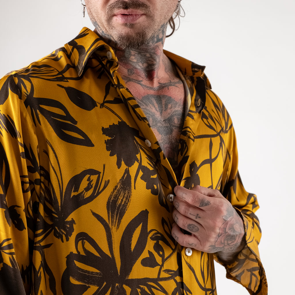 Viscose shirt with print