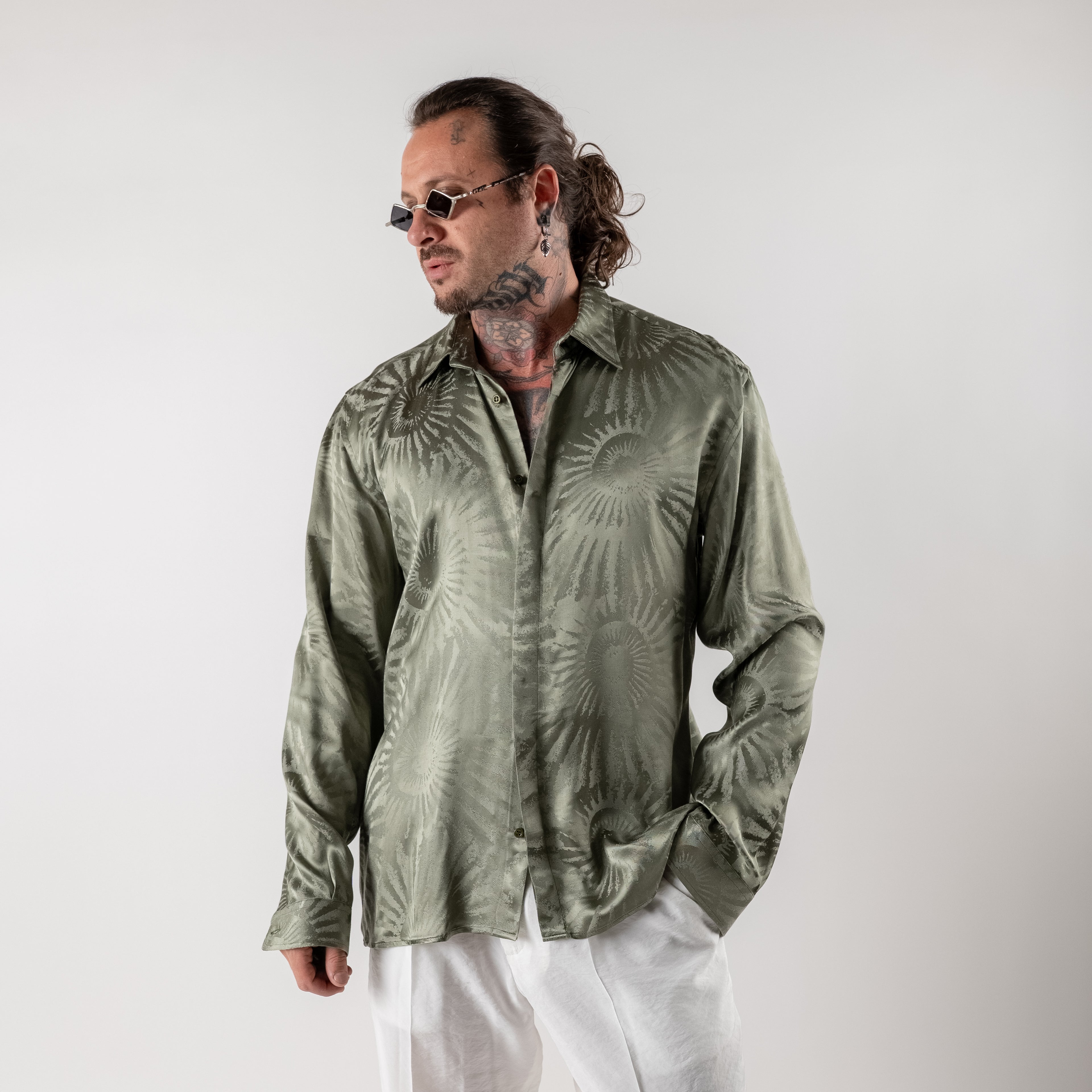 Jacquard Viscose Shirt