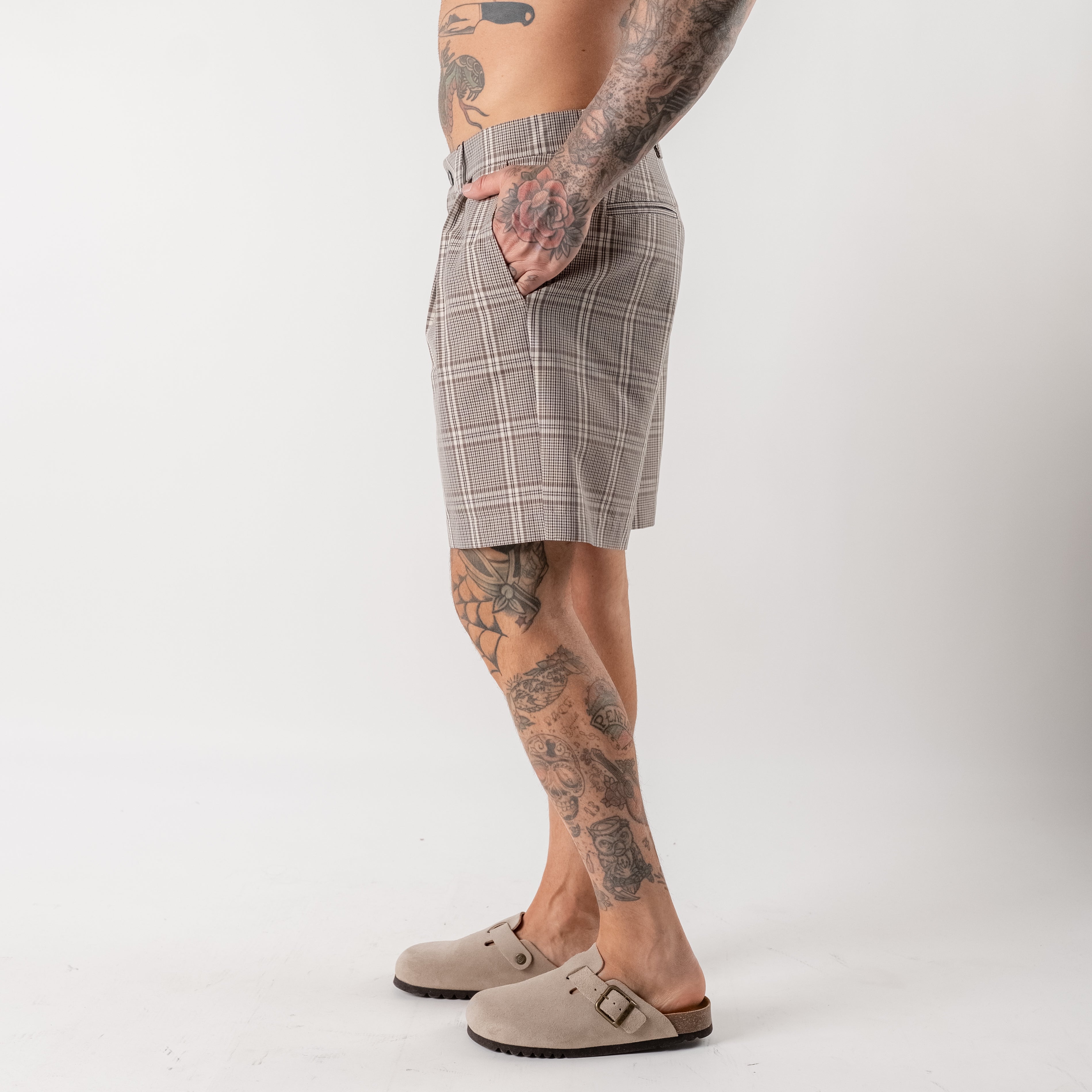 Glen Plaid Bermuda Shorts