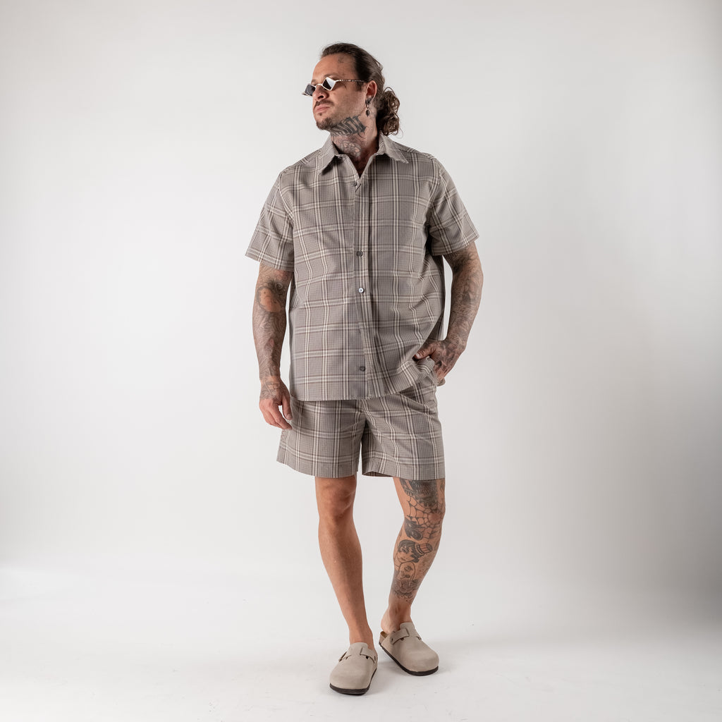 Glen Plaid Bermuda Shorts