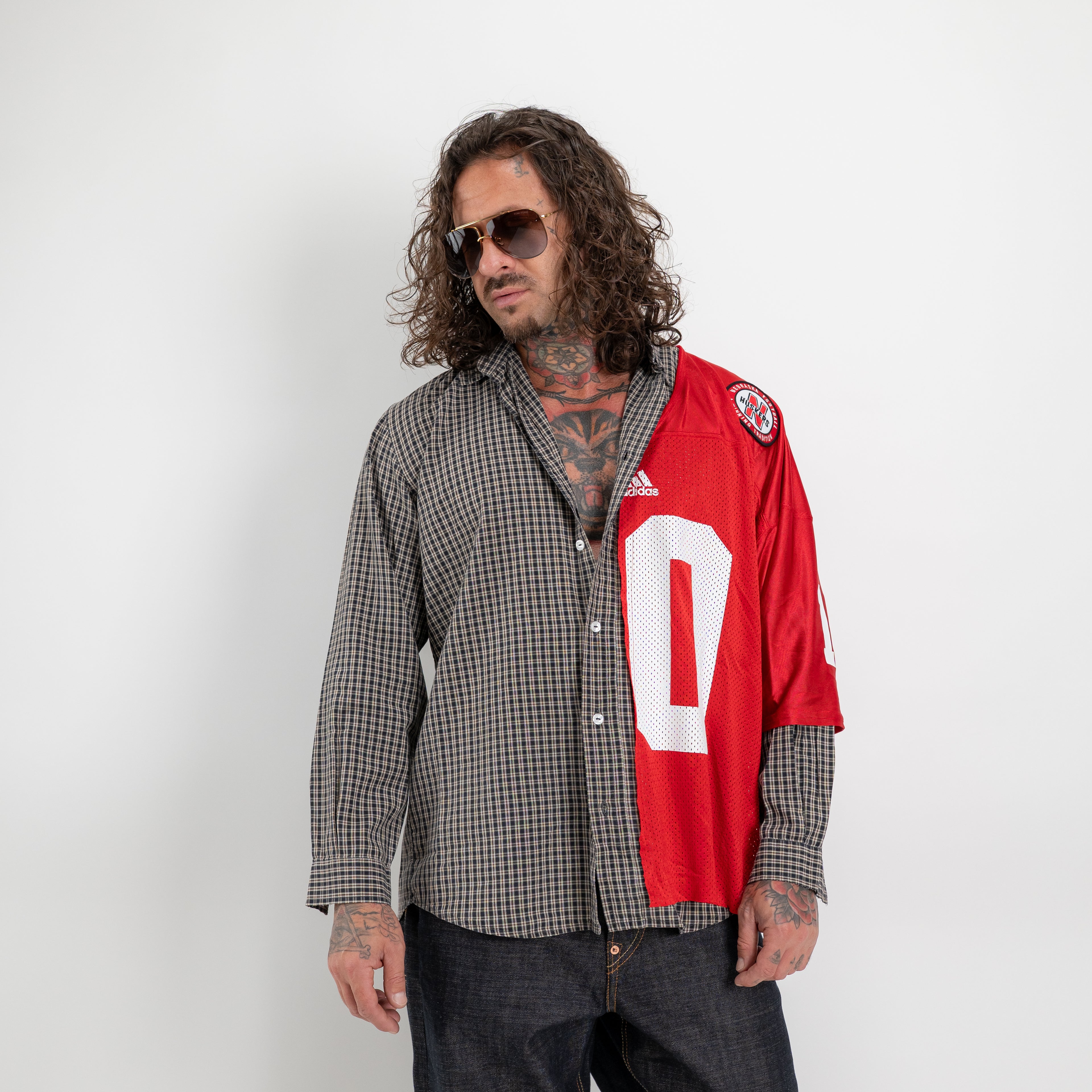 Camicia Hybrid Check e Jersey