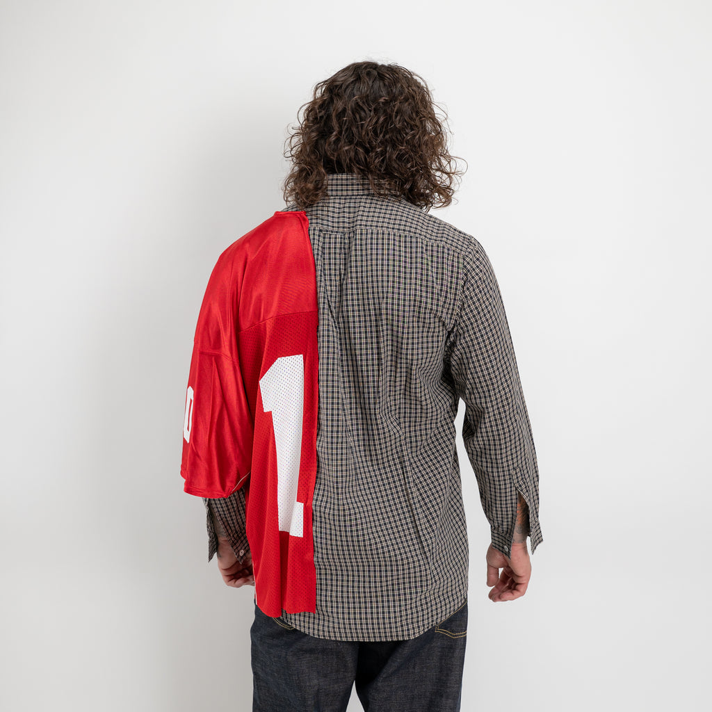 Camicia Hybrid Check e Jersey