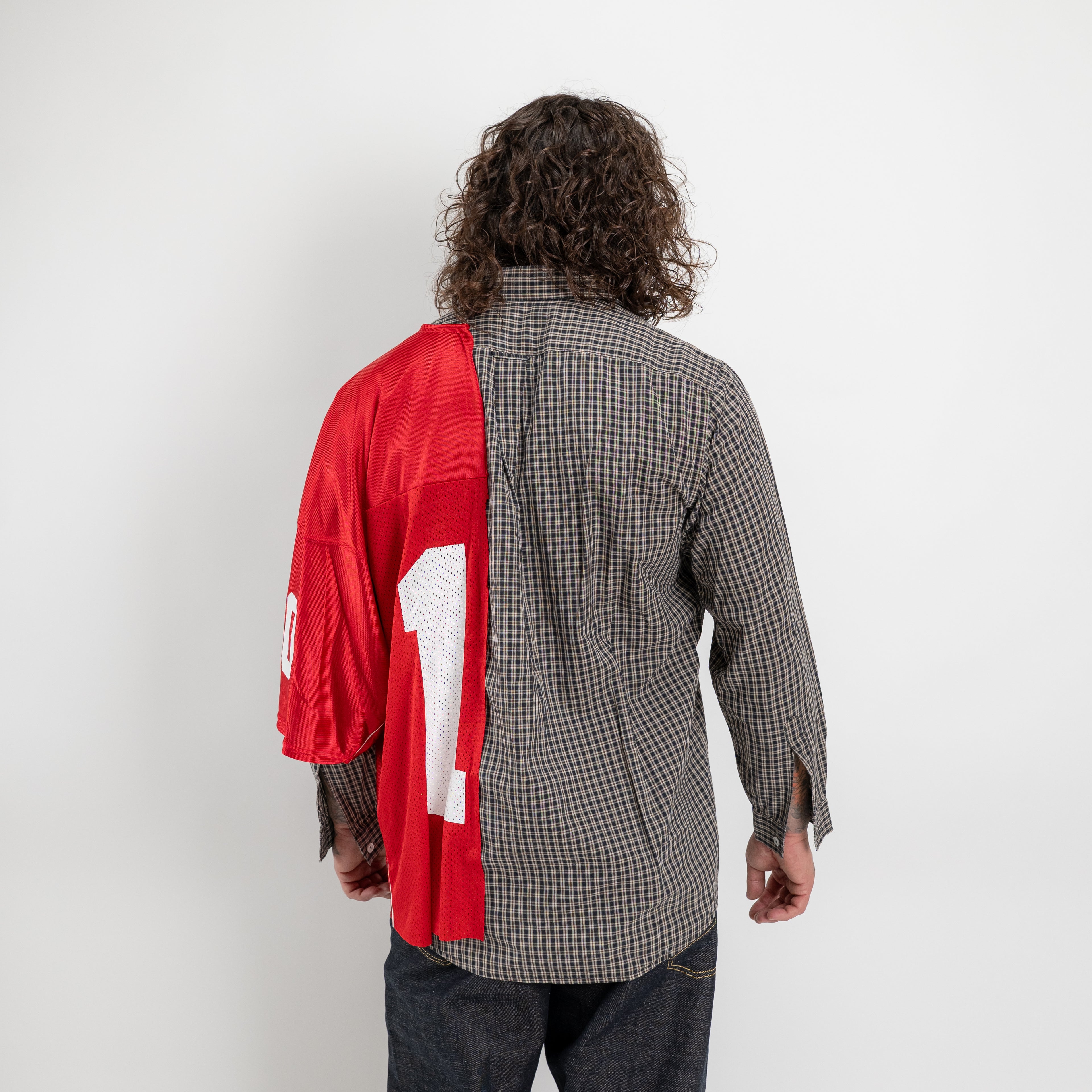 Camicia Hybrid Check e Jersey