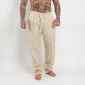 Pantalone jogger in lino