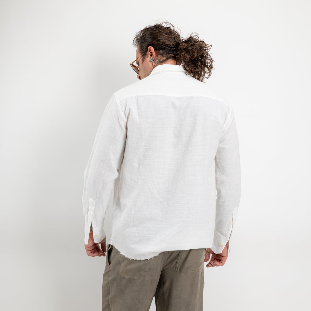 Camicia fringe hem