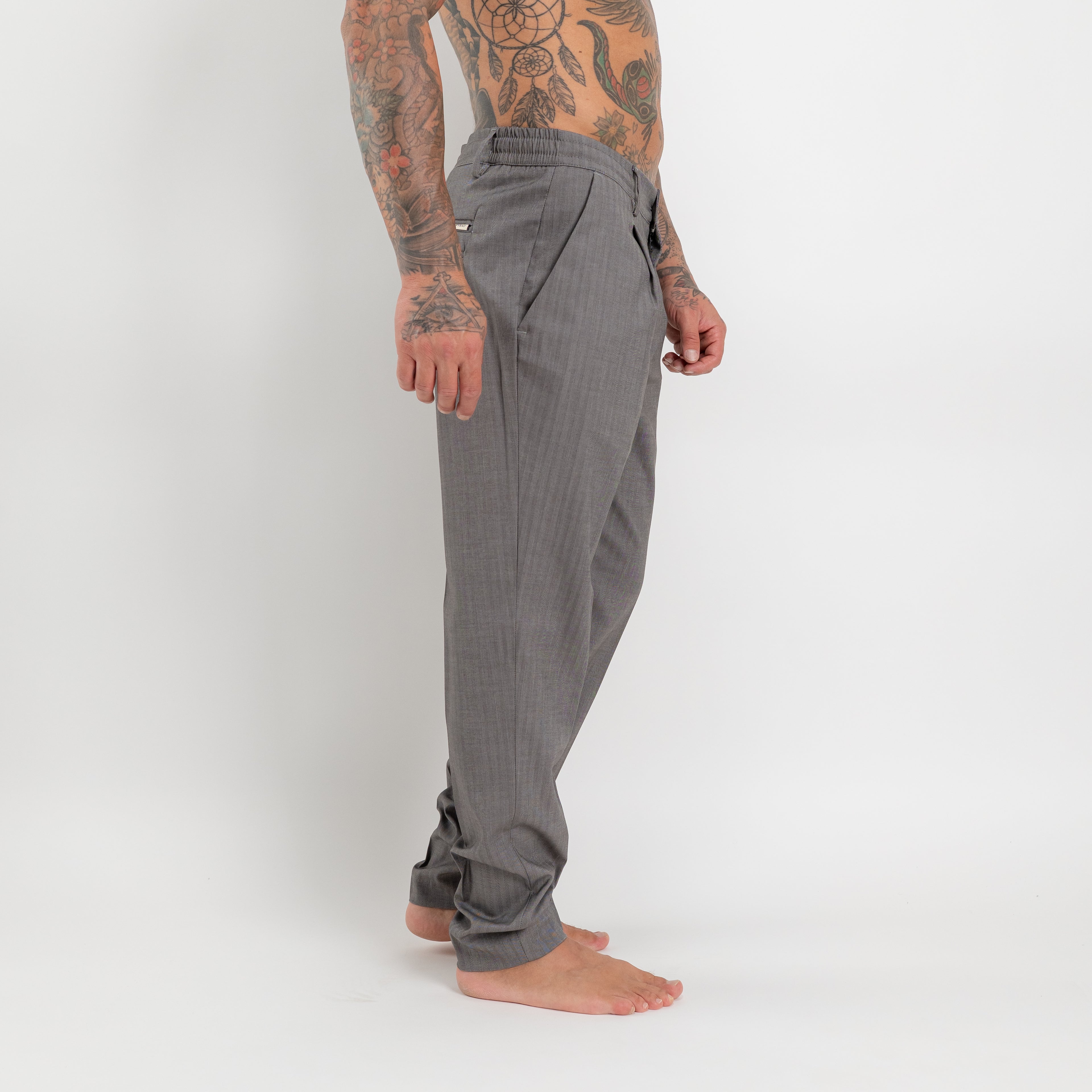 Pantalone stripes elastico posteriore