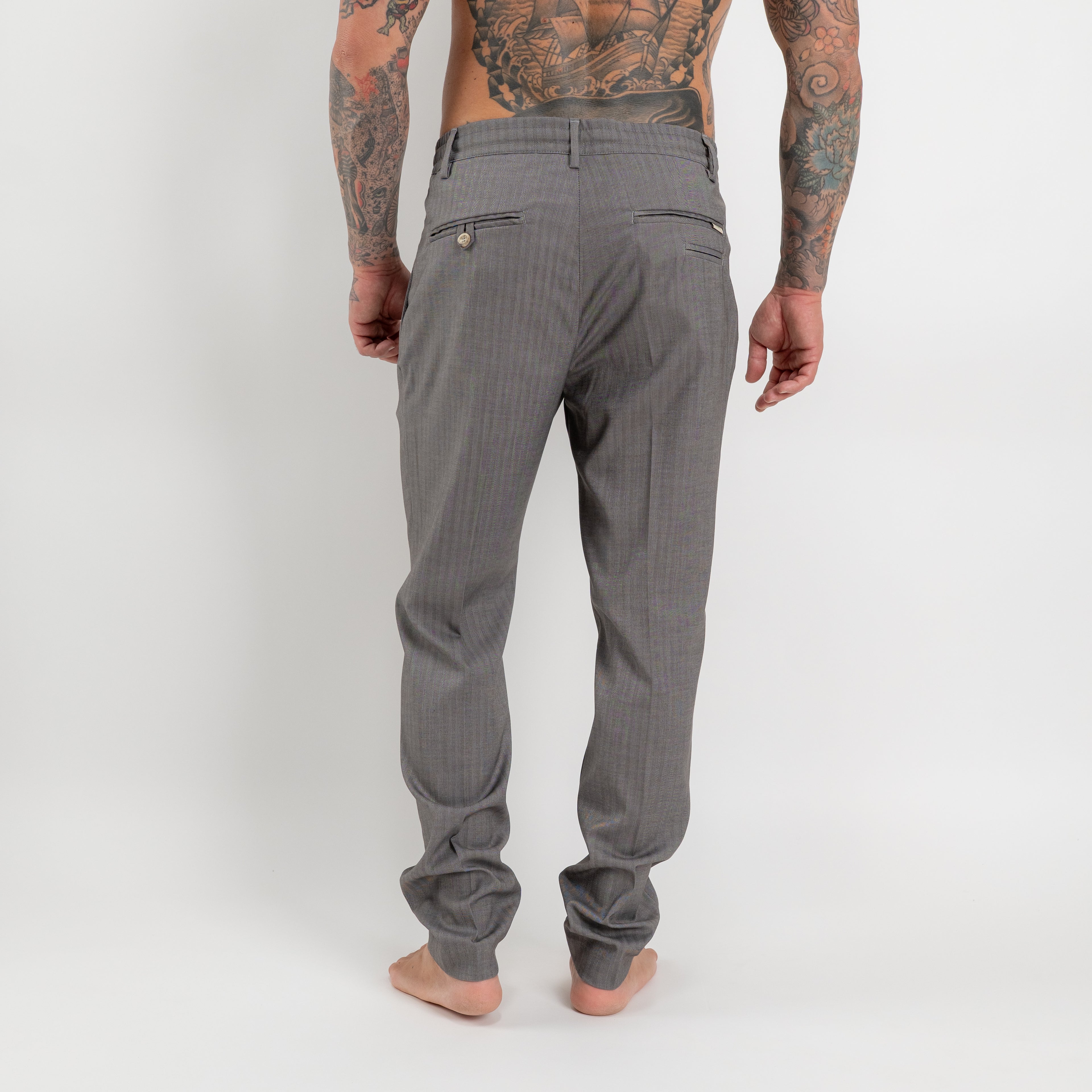 Pantalone stripes elastico posteriore