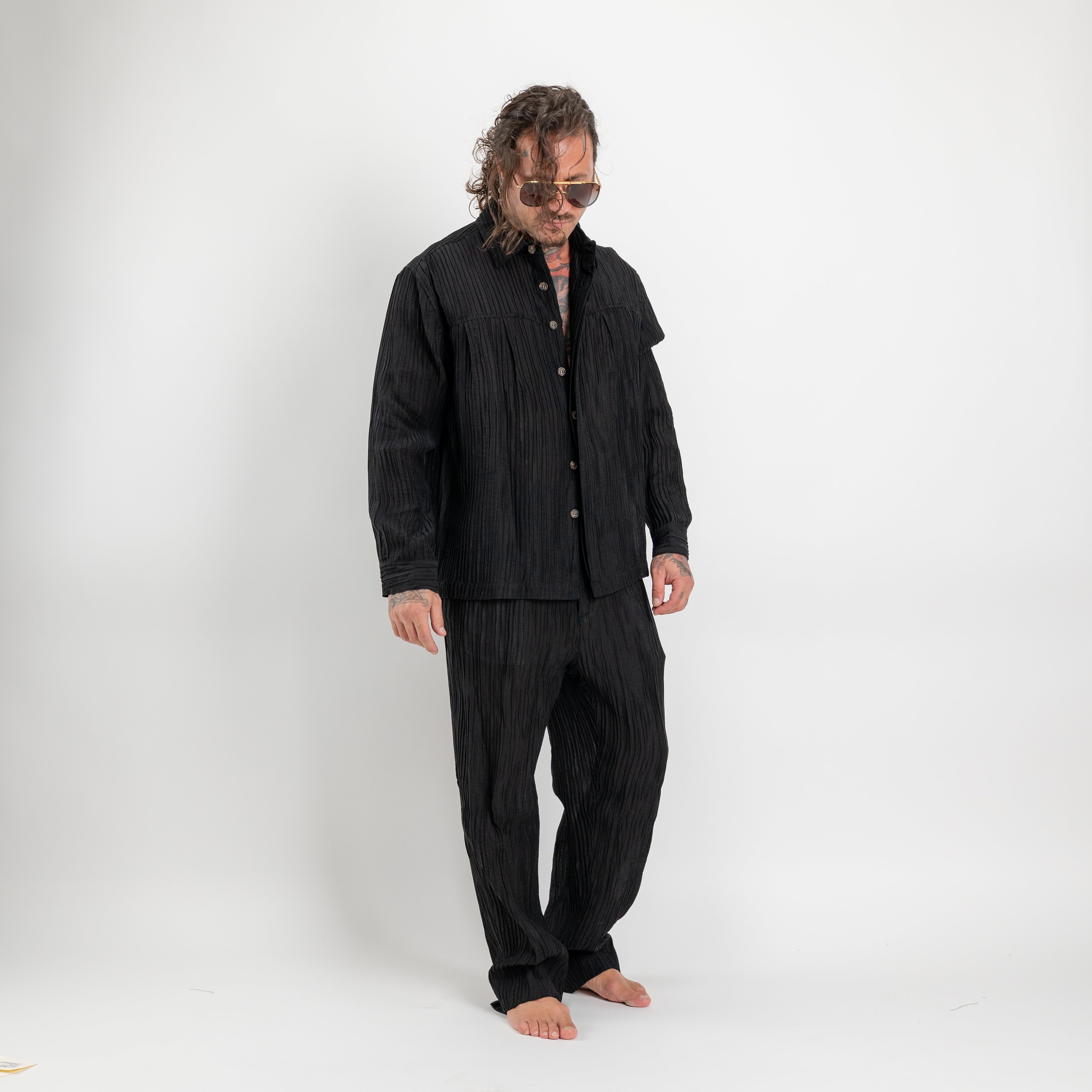 Camicia Oversize plissè
