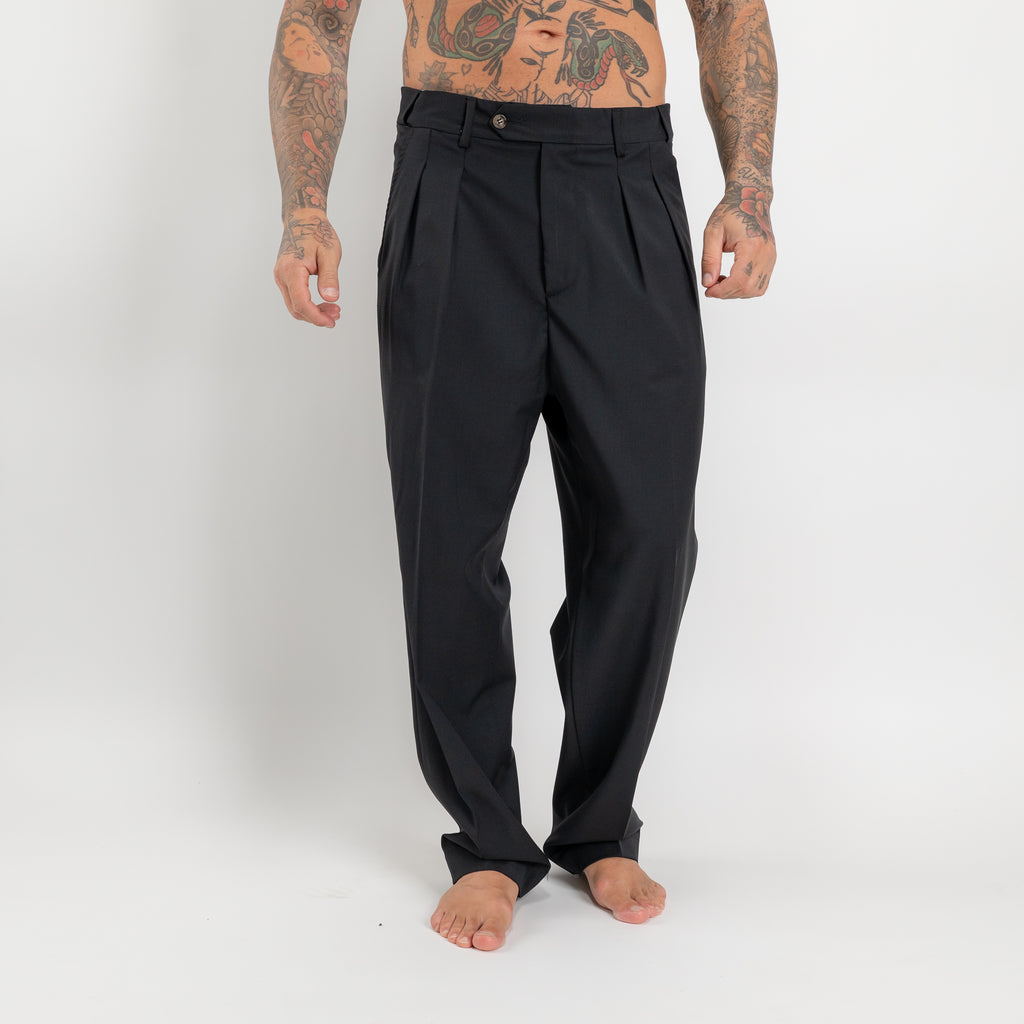 Pantalone Doppia Pince Wide Leg