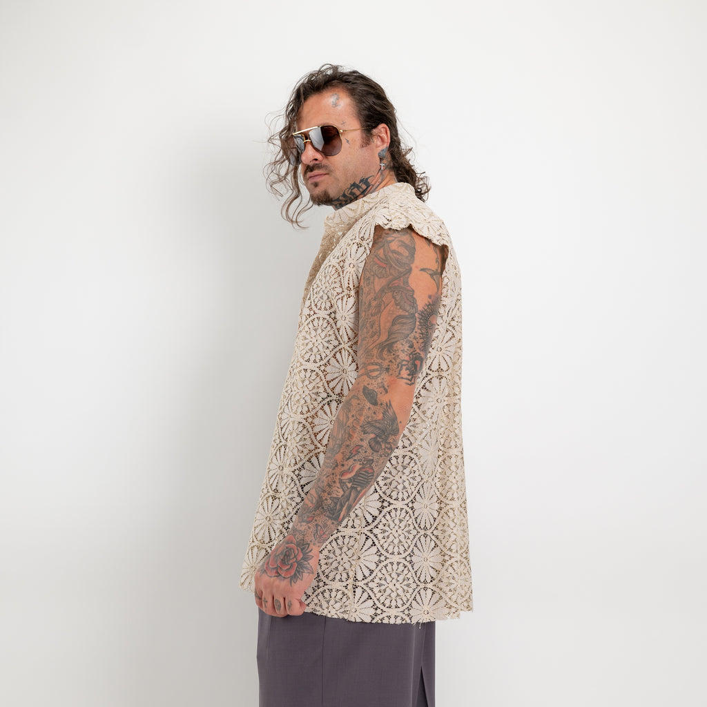 Gilet ricamato fleur
