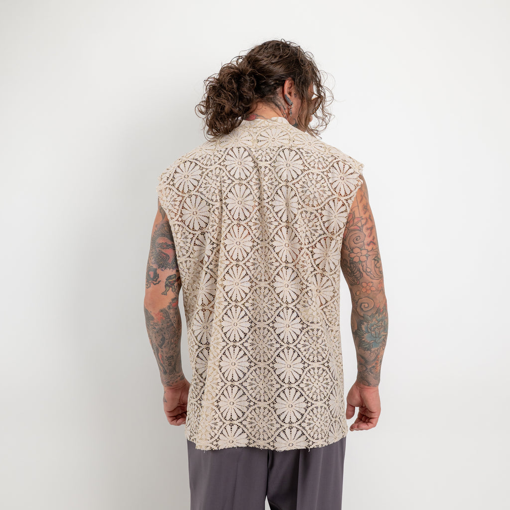 Gilet ricamato fleur