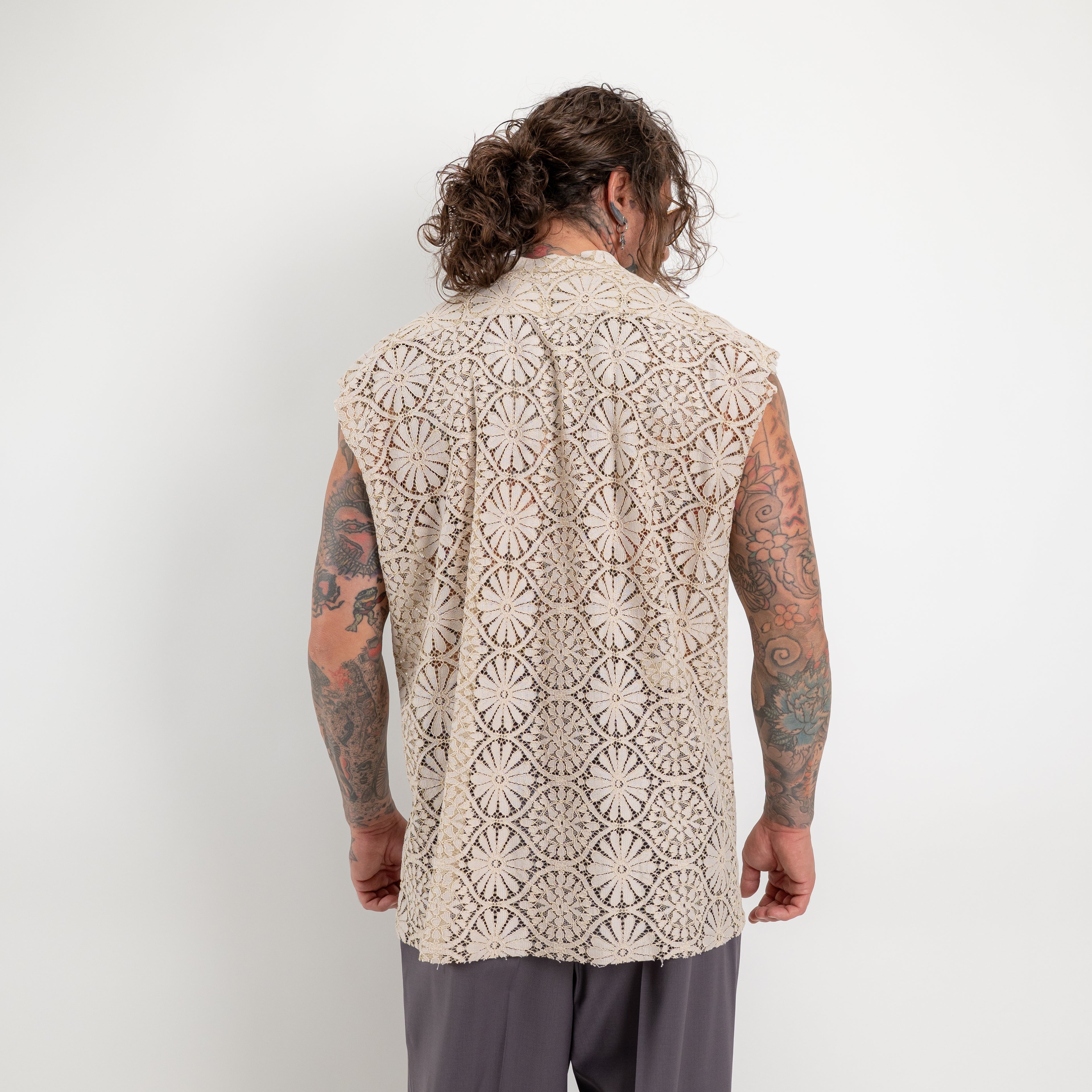 Gilet ricamato fleur