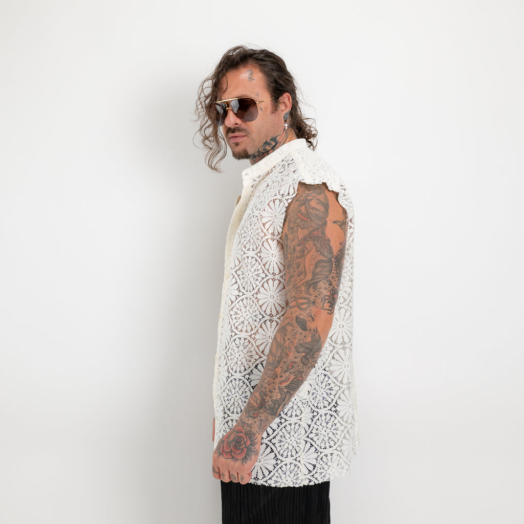 Gilet ricamato fleur
