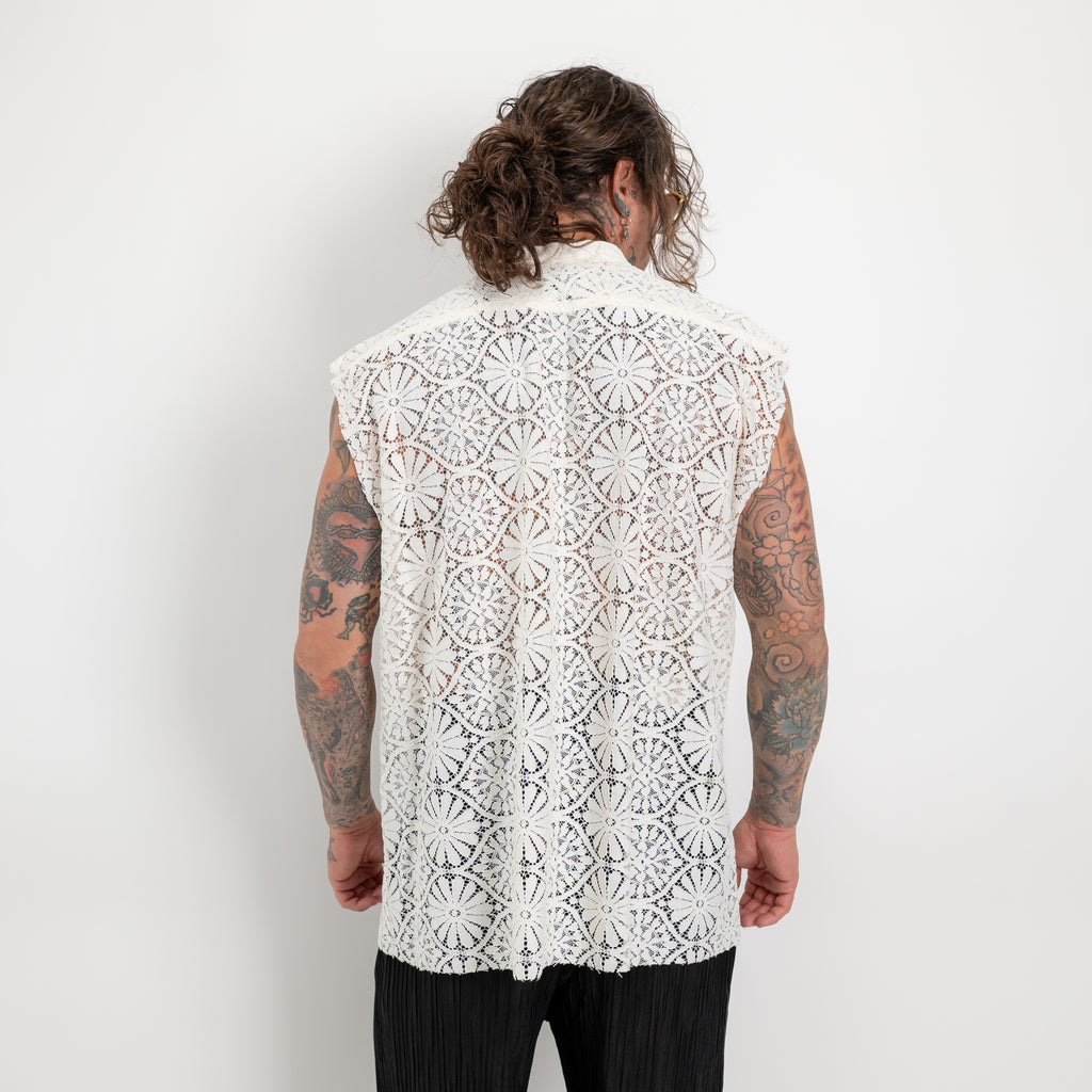 Gilet ricamato fleur