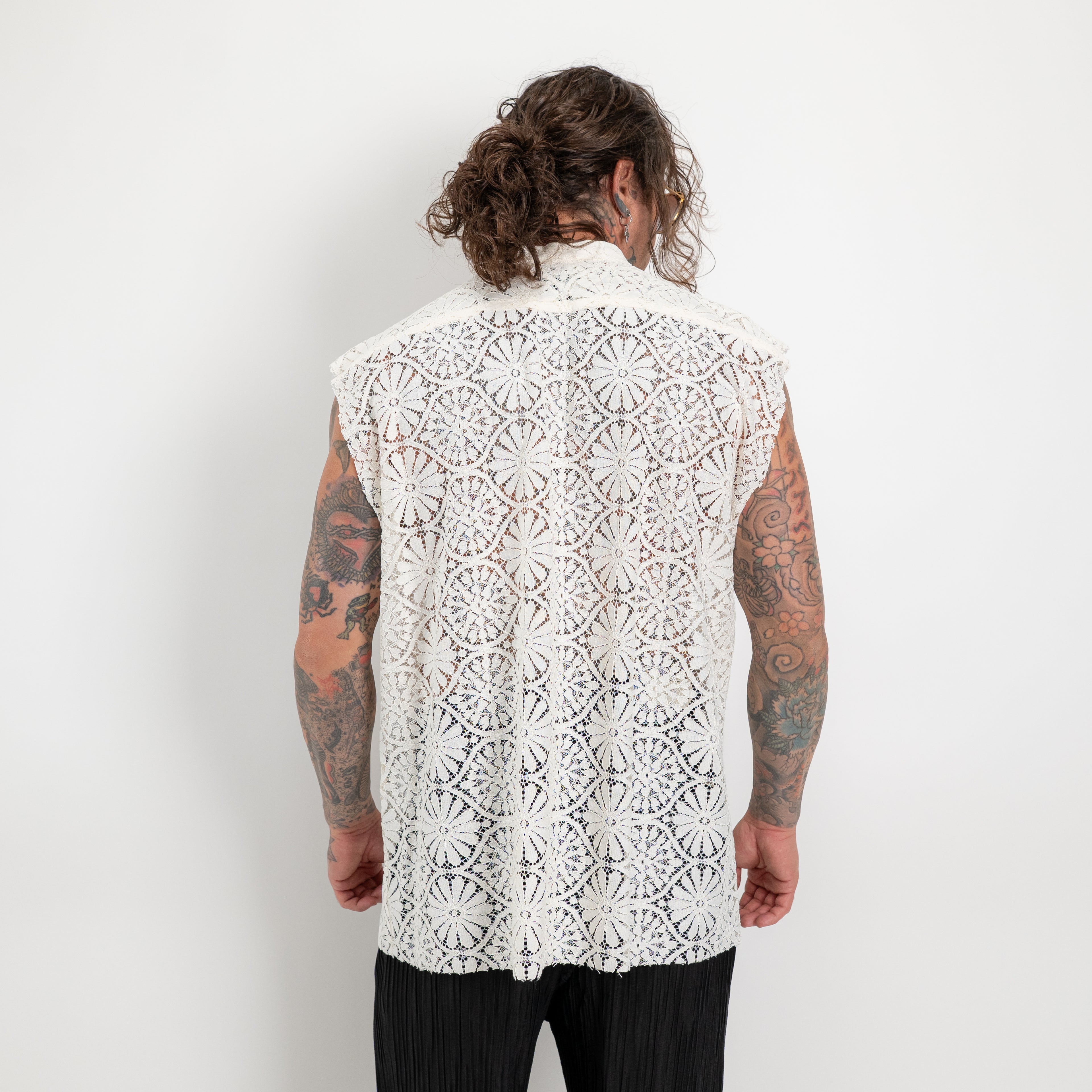 Gilet ricamato fleur