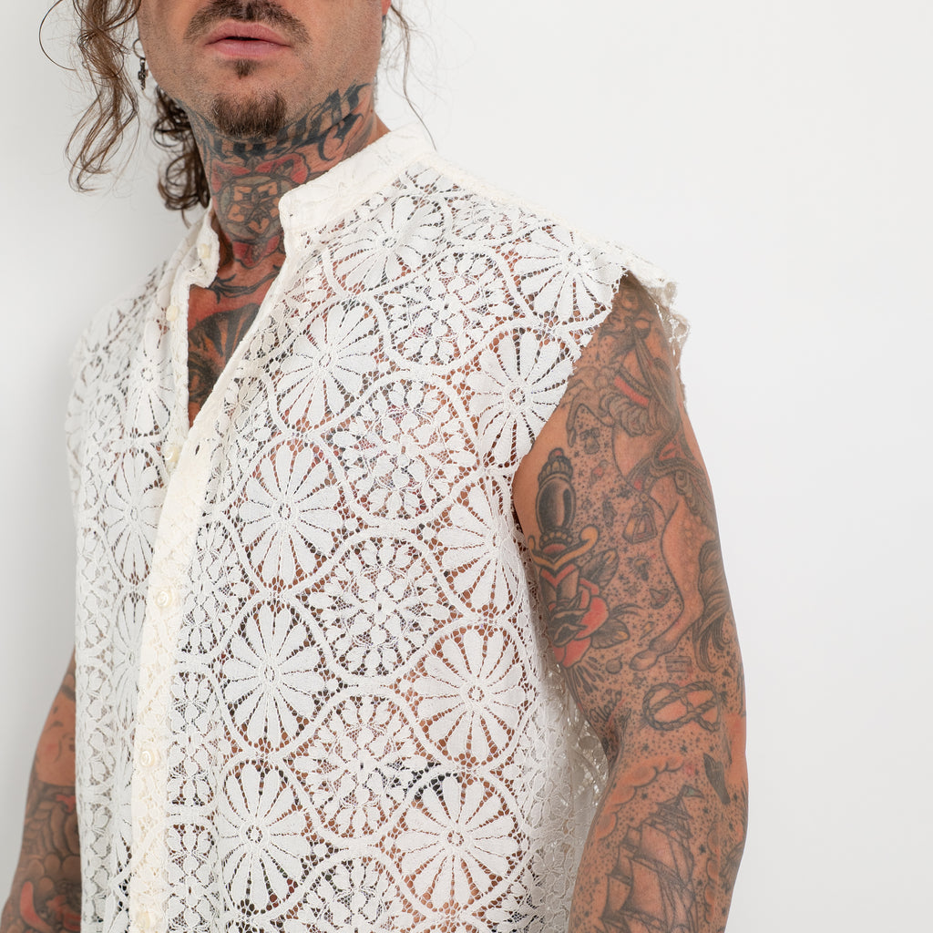 Gilet ricamato fleur
