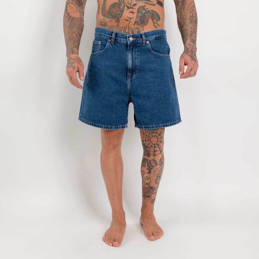 Bermuda denim mid blu