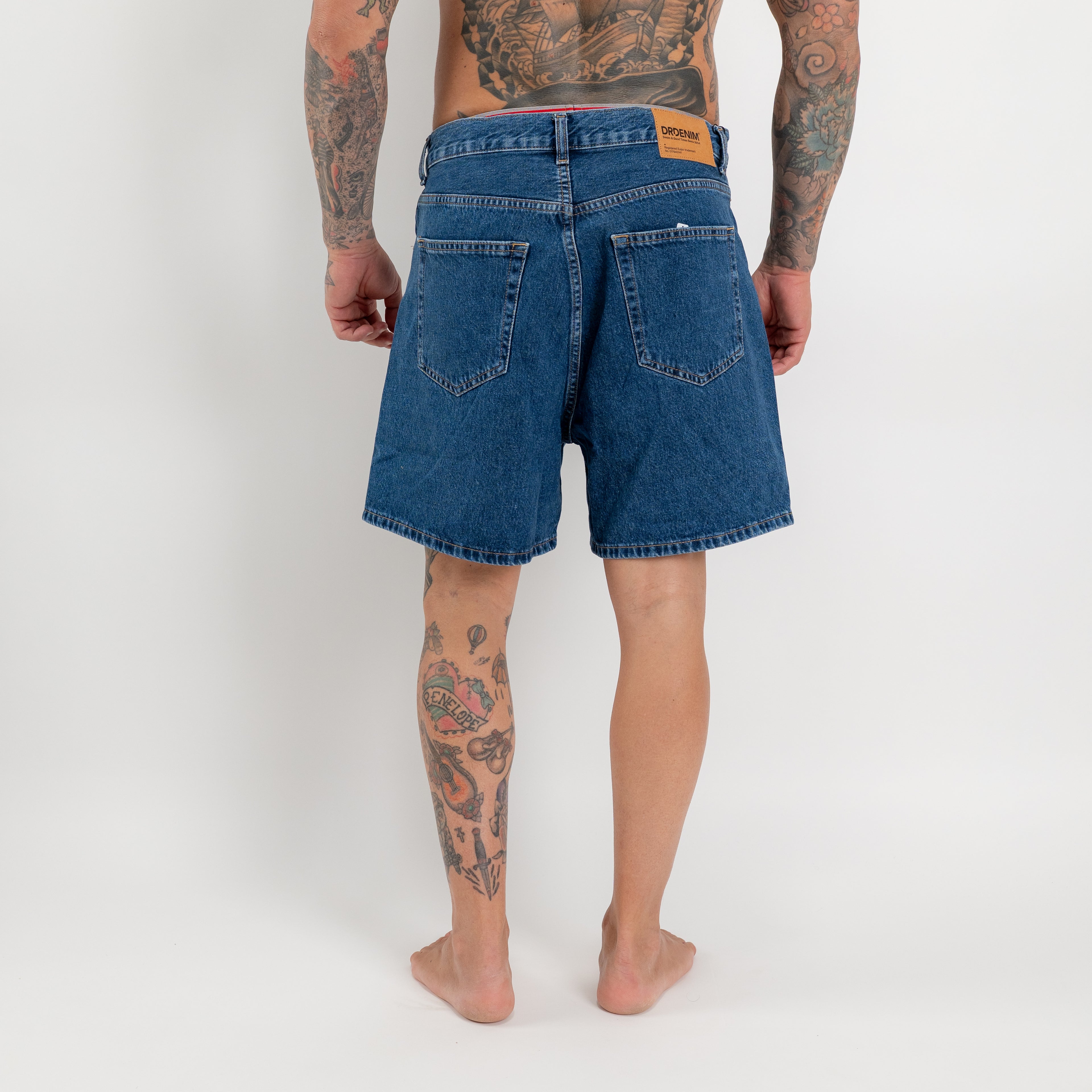 Bermuda denim mid blu