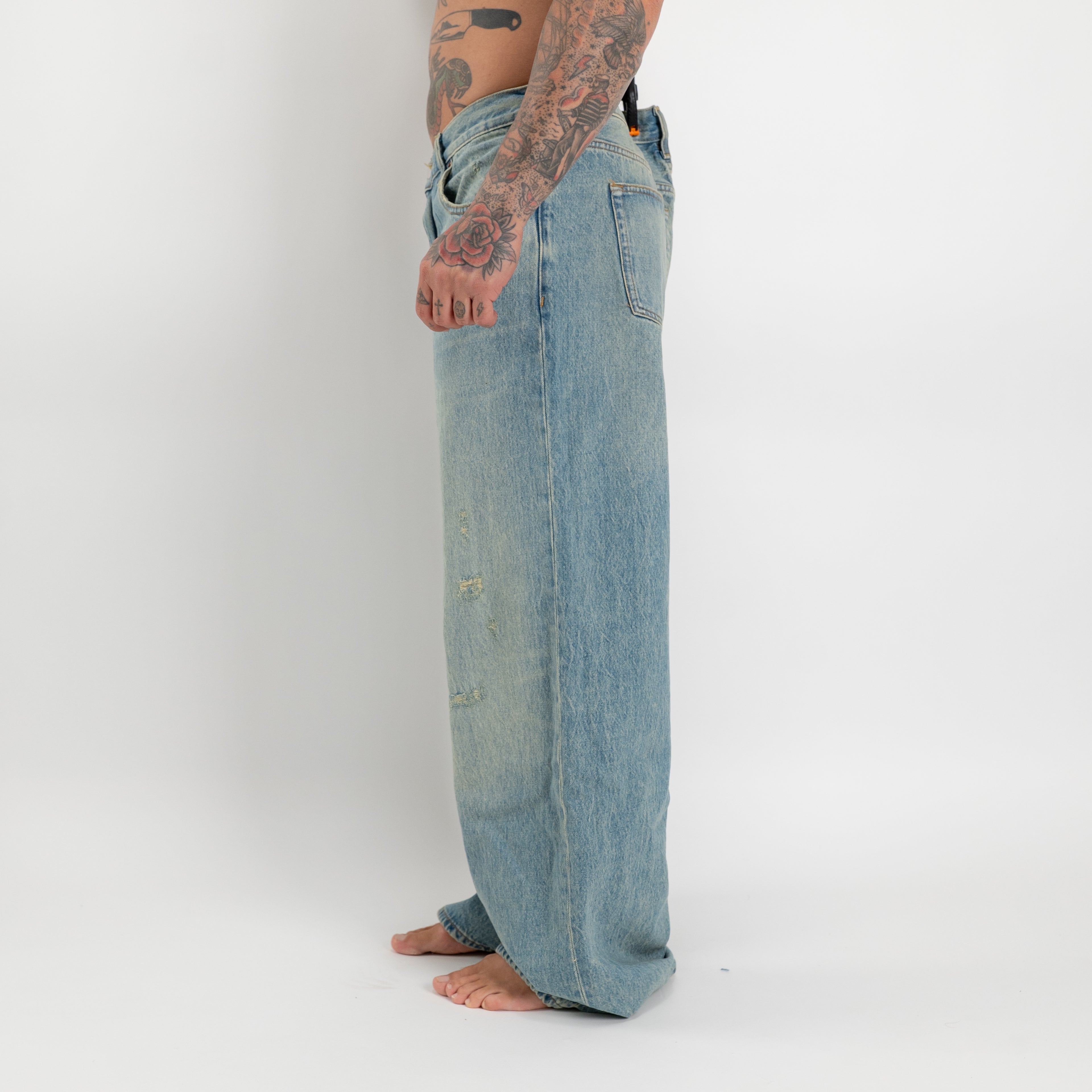 Jeans baggy distressed